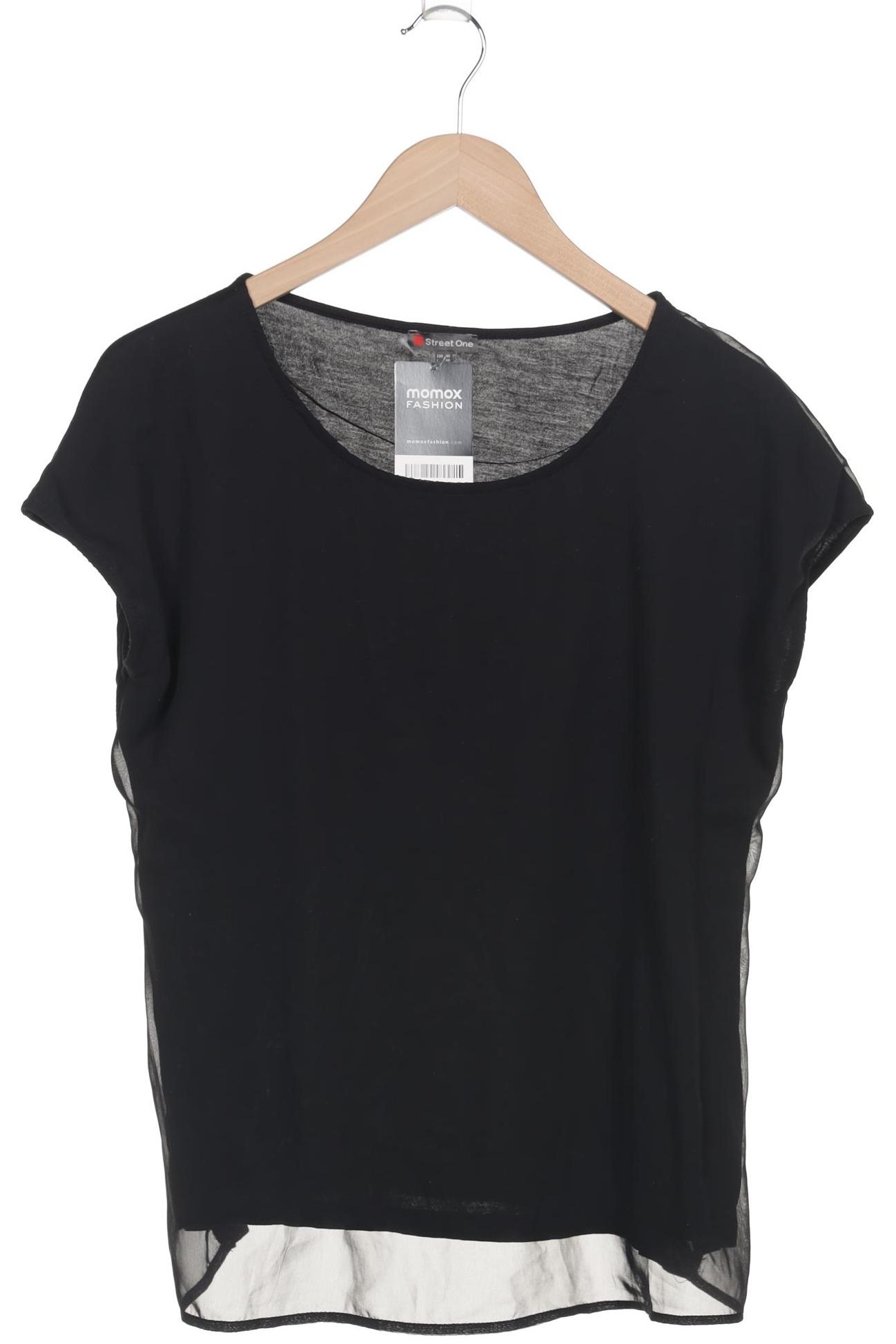 

Street One Damen T-Shirt, schwarz, Gr. 40