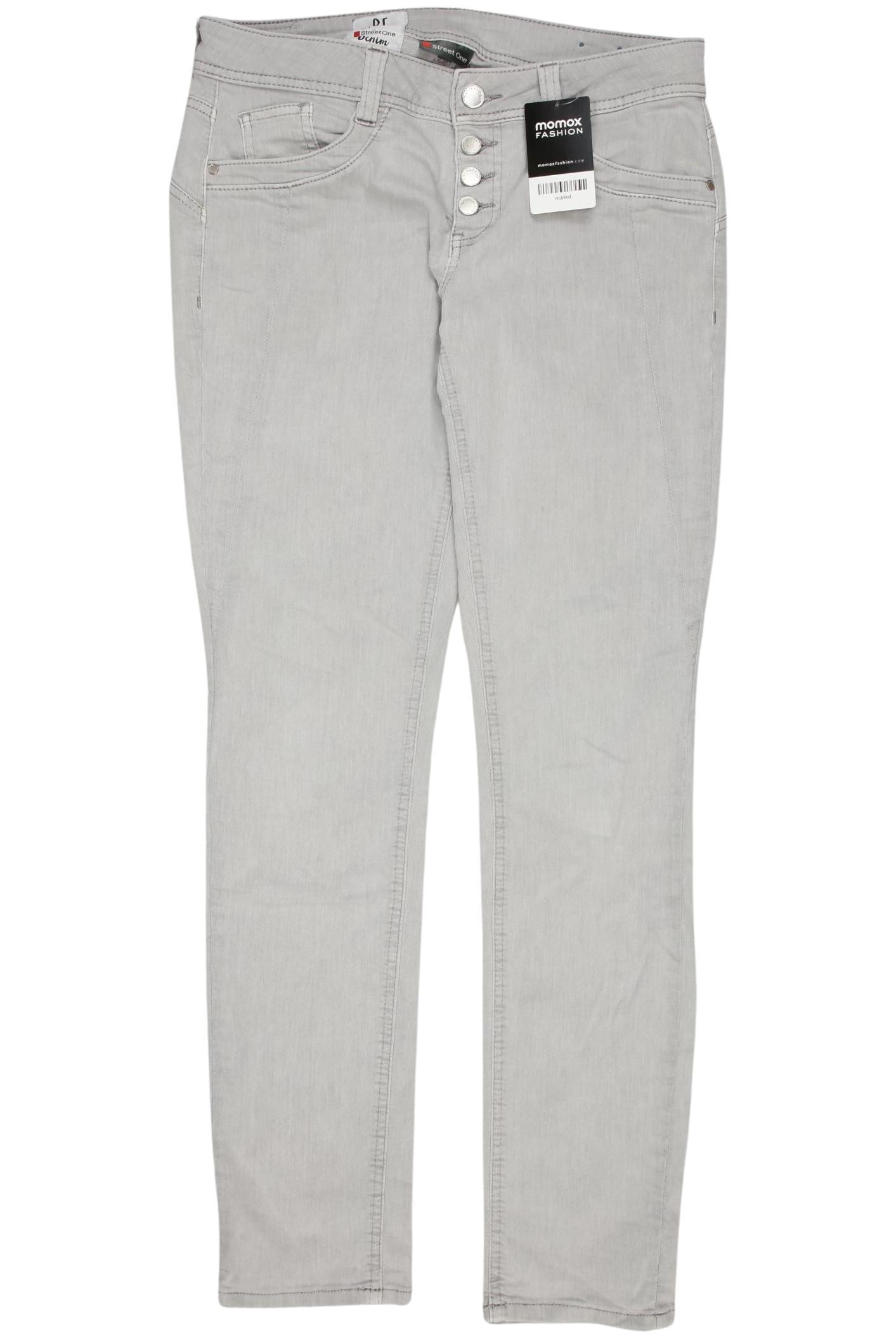 Thumbnail - Street One Damen Stoffhose, grau, Gr. 28