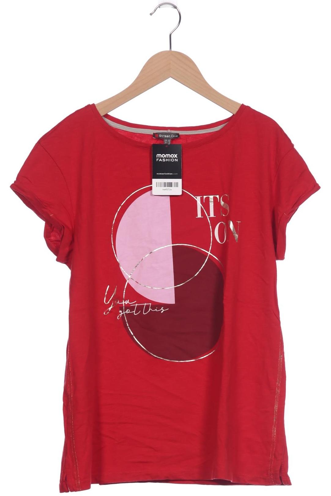 

Street One Damen T-Shirt, rot, Gr. 40