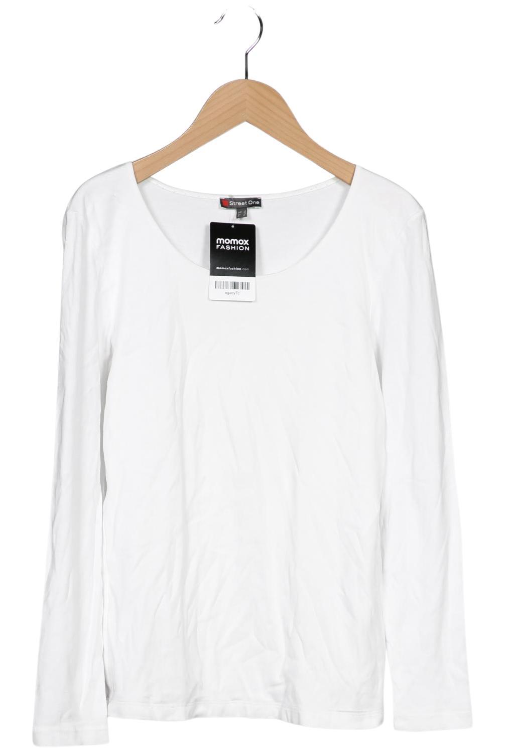 

Street One Damen Langarmshirt, weiß, Gr. 34