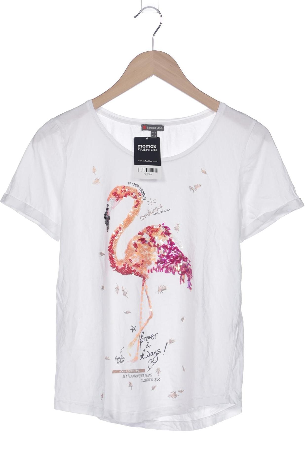 

Street One Damen T-Shirt, weiß, Gr. 38