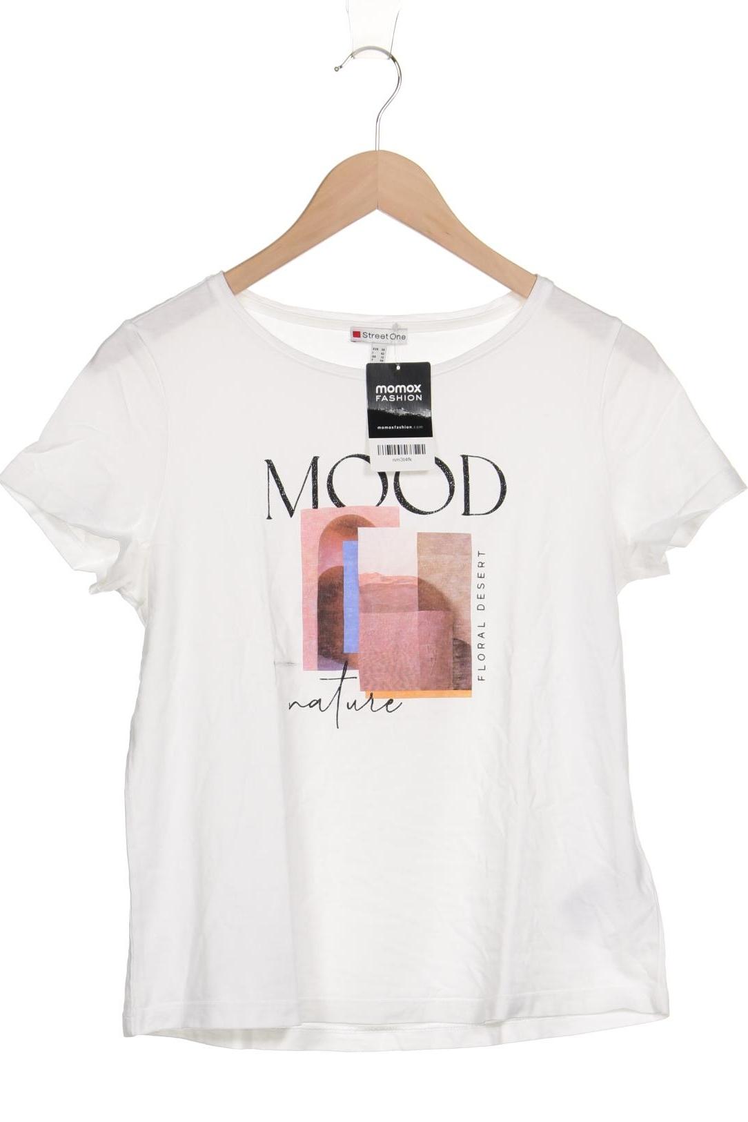 

Street One Damen T-Shirt, weiß, Gr. 38