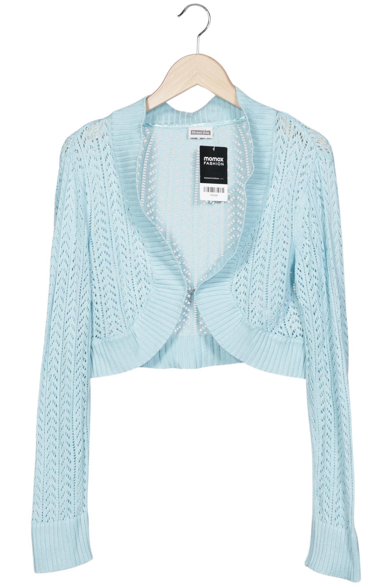

Street One Damen Strickjacke, hellblau, Gr. 40