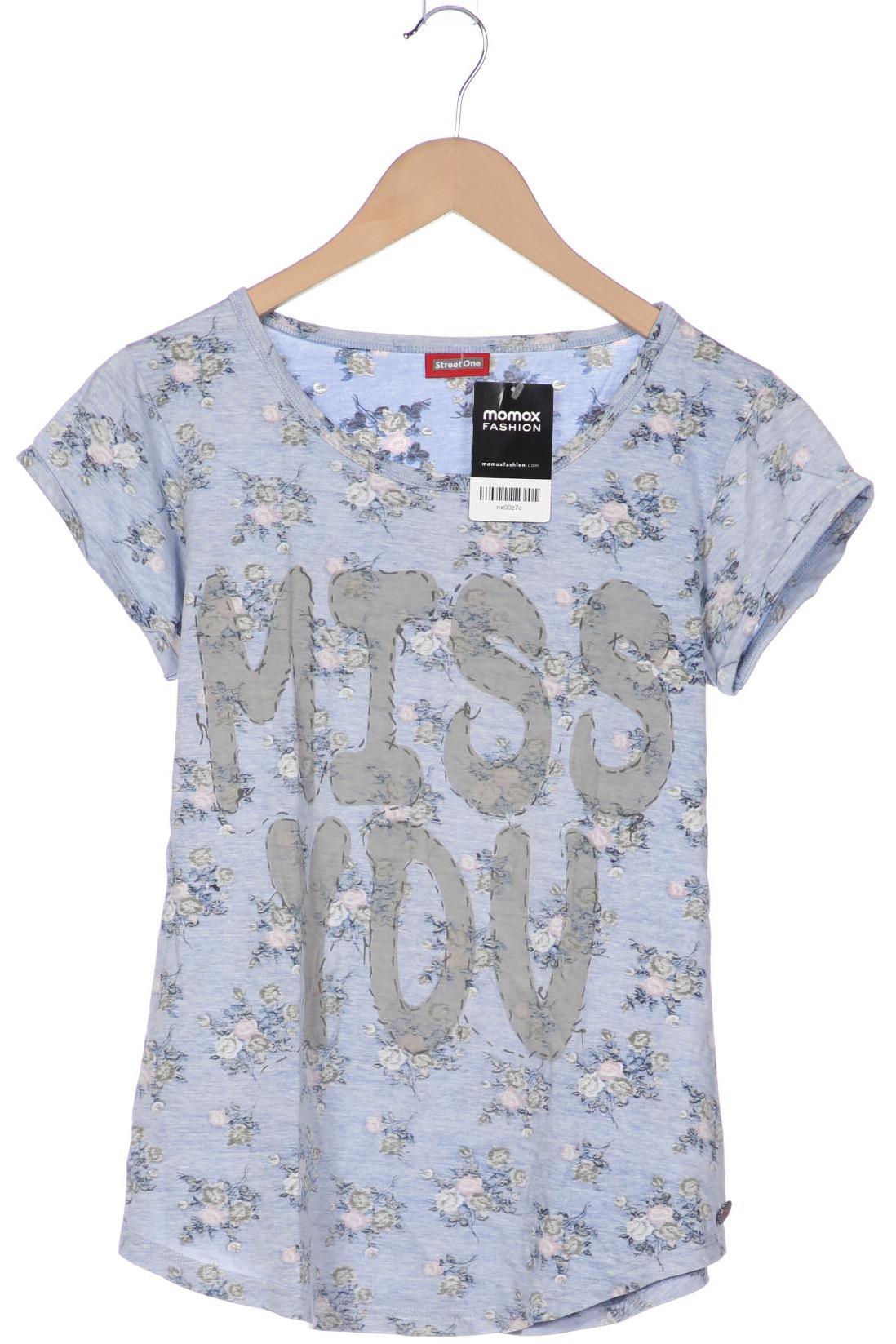 

Street One Damen T-Shirt, blau, Gr. 40