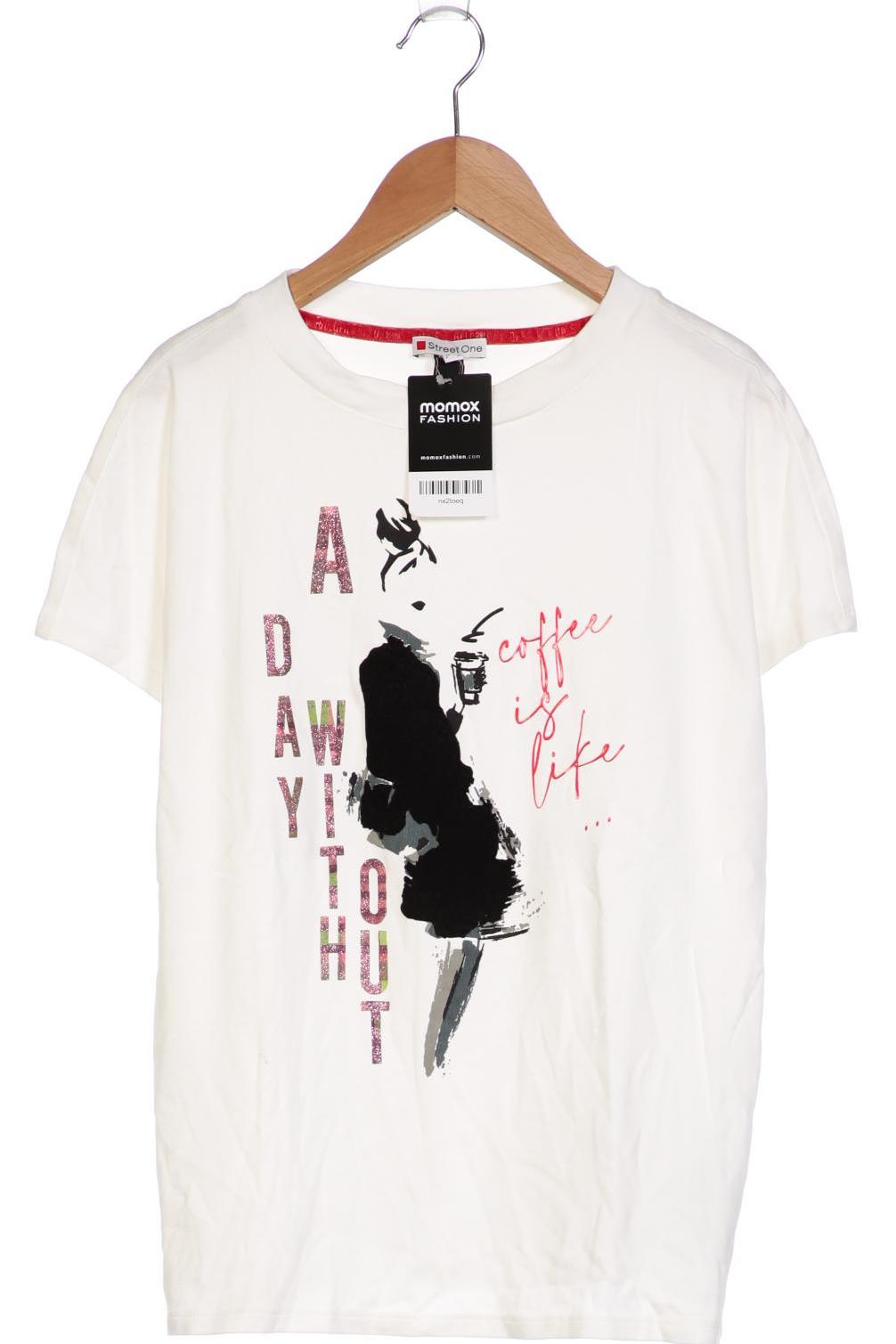 

Street One Damen T-Shirt, weiß, Gr. 40