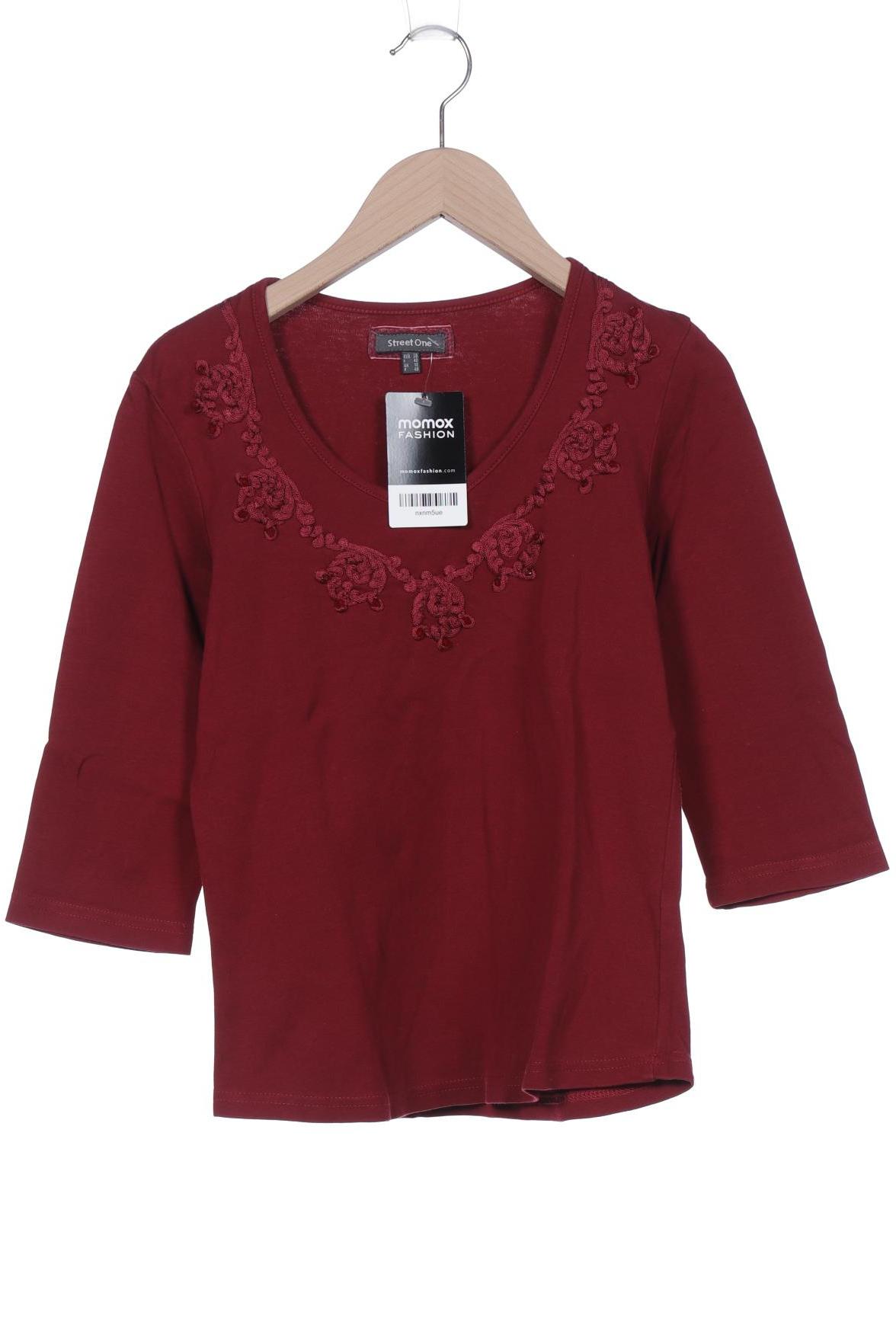 

Street One Damen Langarmshirt, bordeaux, Gr. 38