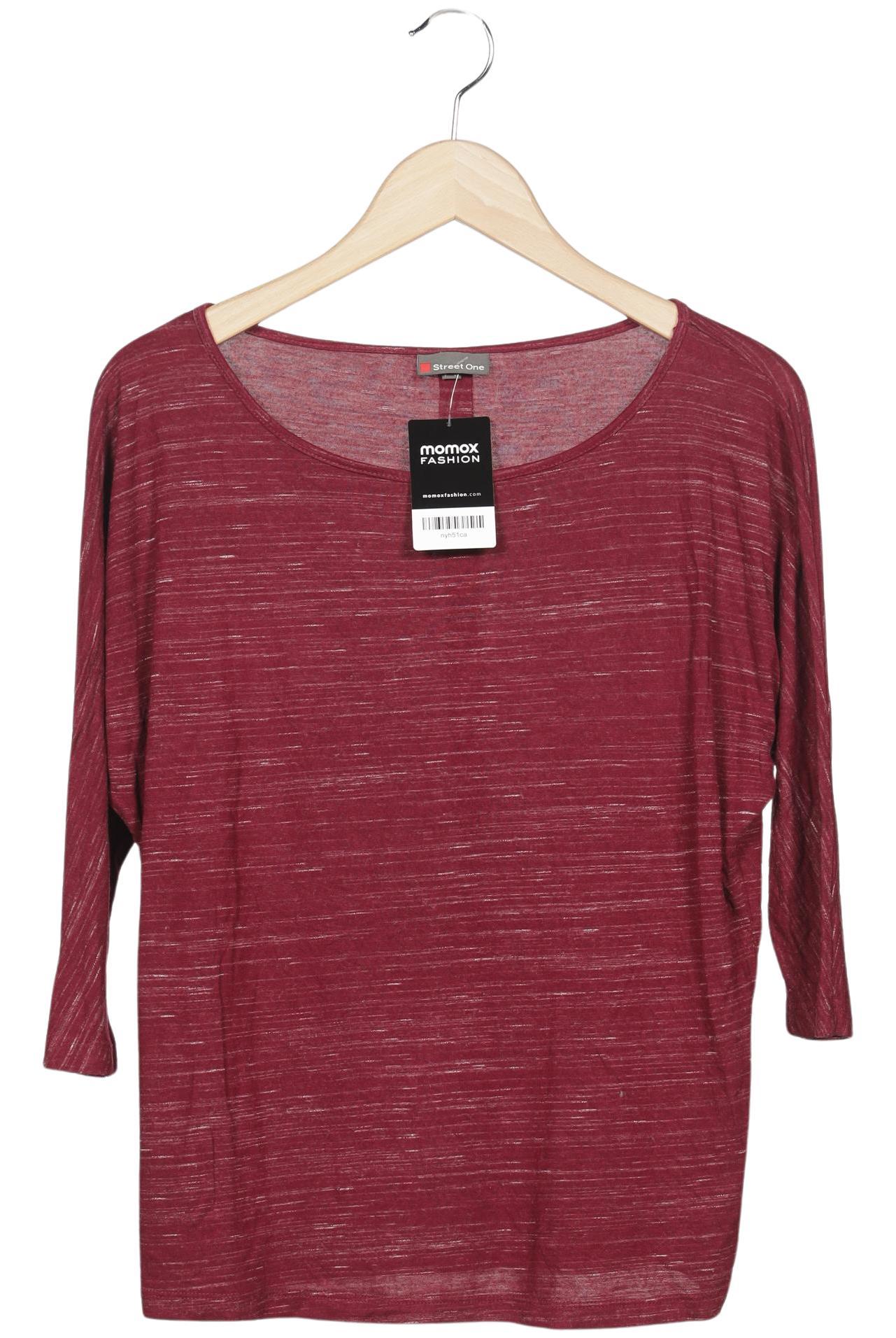 

Street One Damen Langarmshirt, bordeaux, Gr. 38