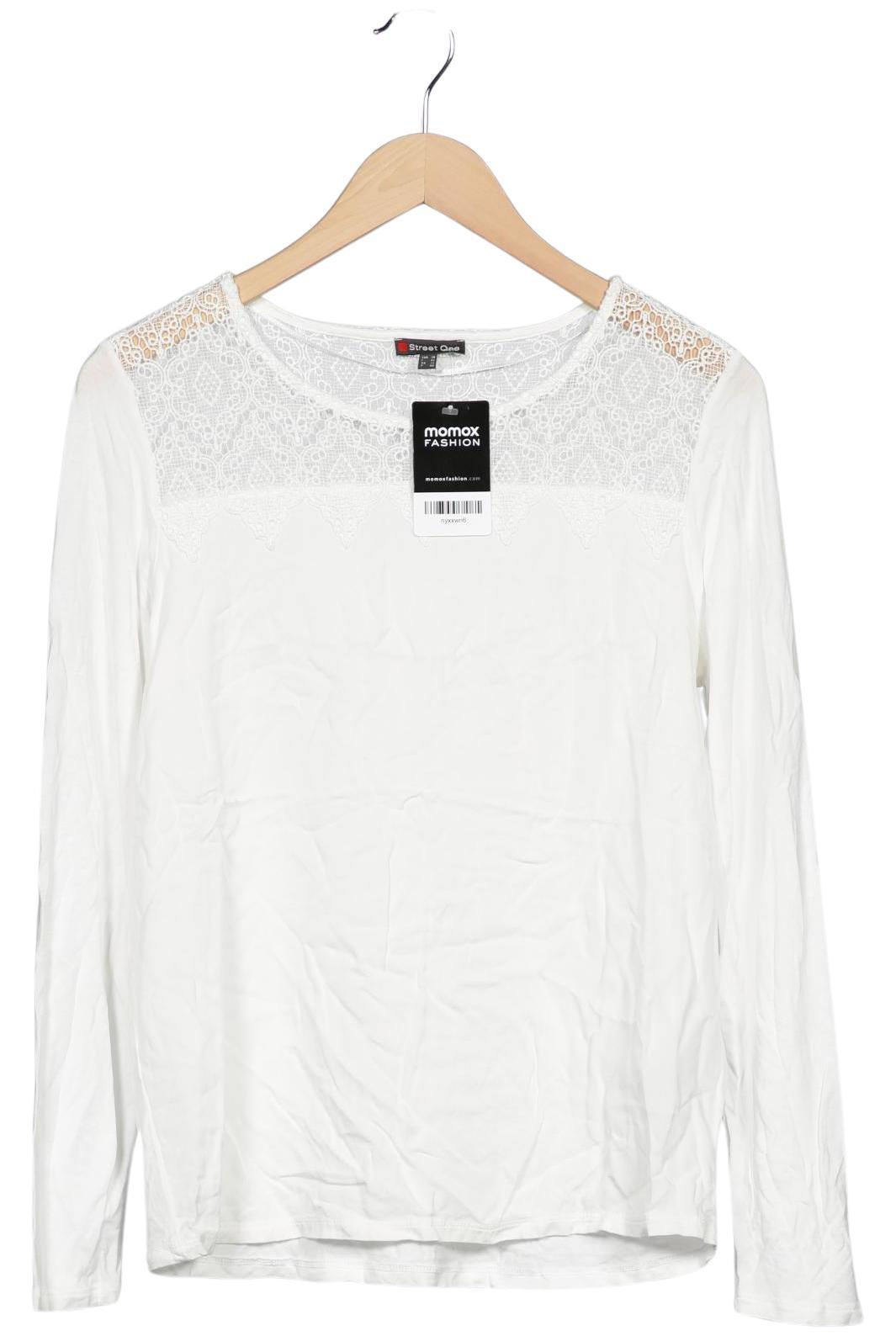 

Street One Damen Langarmshirt, weiß, Gr. 38