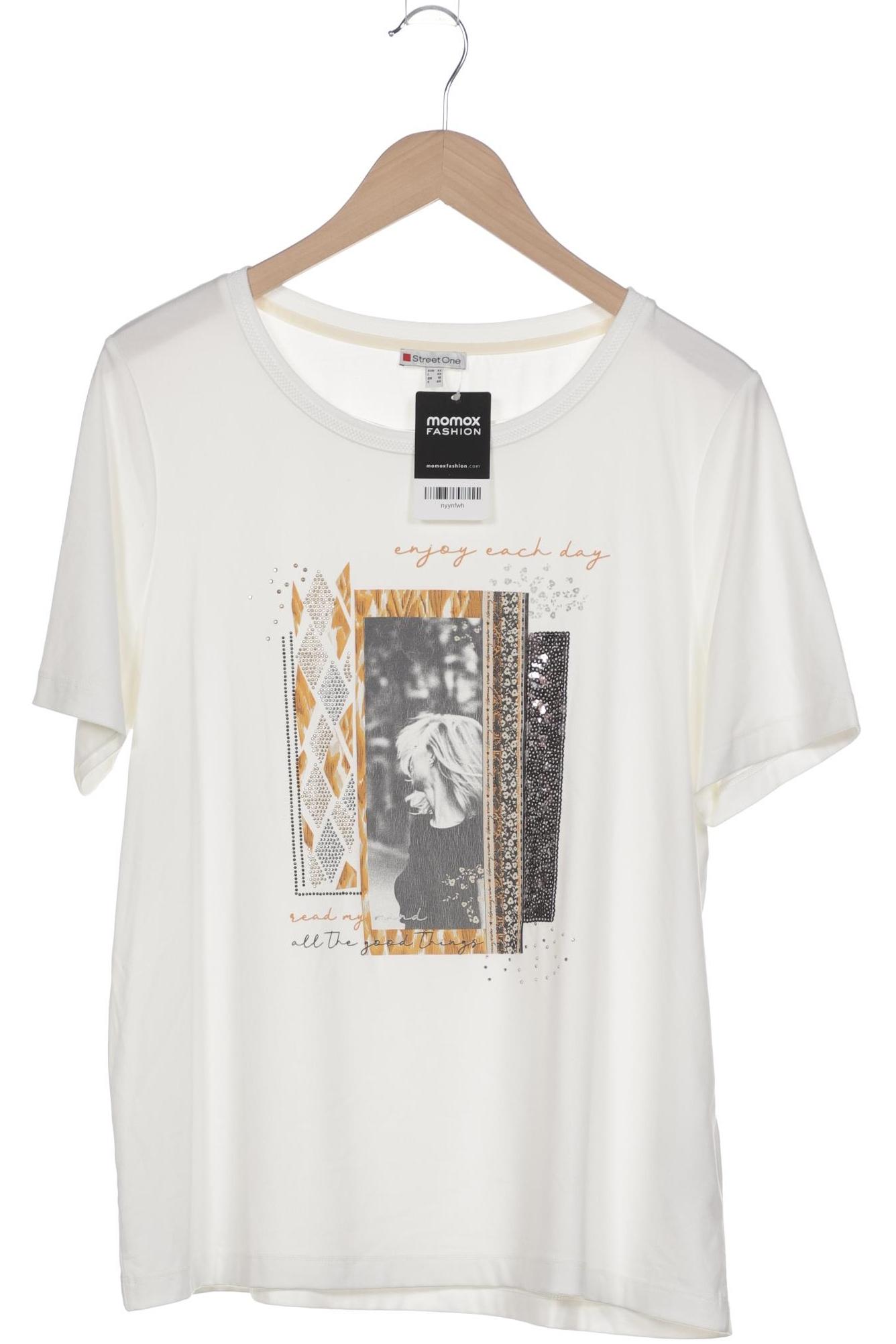 

Street One Damen T-Shirt, weiß, Gr. 42