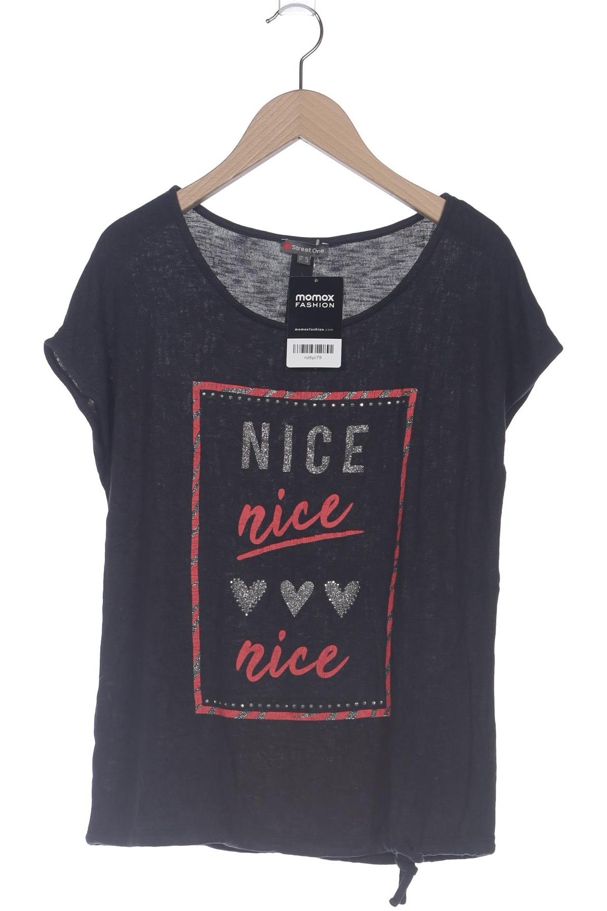 

Street One Damen T-Shirt, schwarz, Gr. 34
