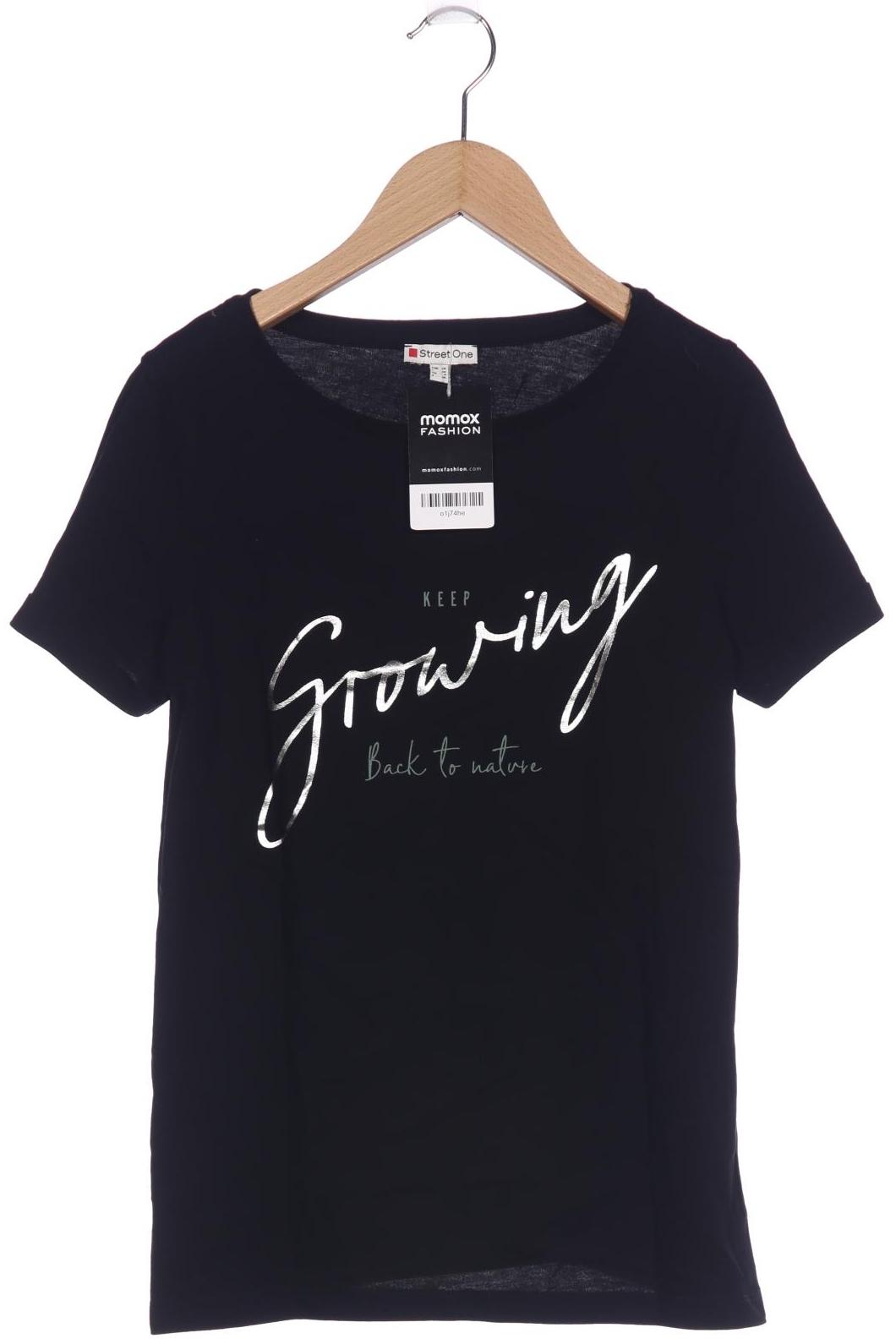 

Street One Damen T-Shirt, schwarz, Gr. 34