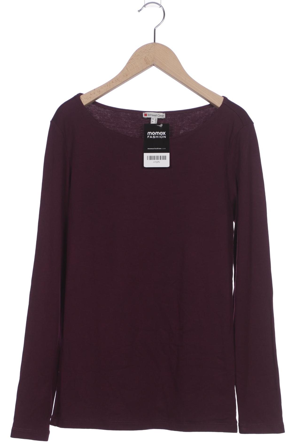 

Street One Damen Langarmshirt, bordeaux, Gr. 40