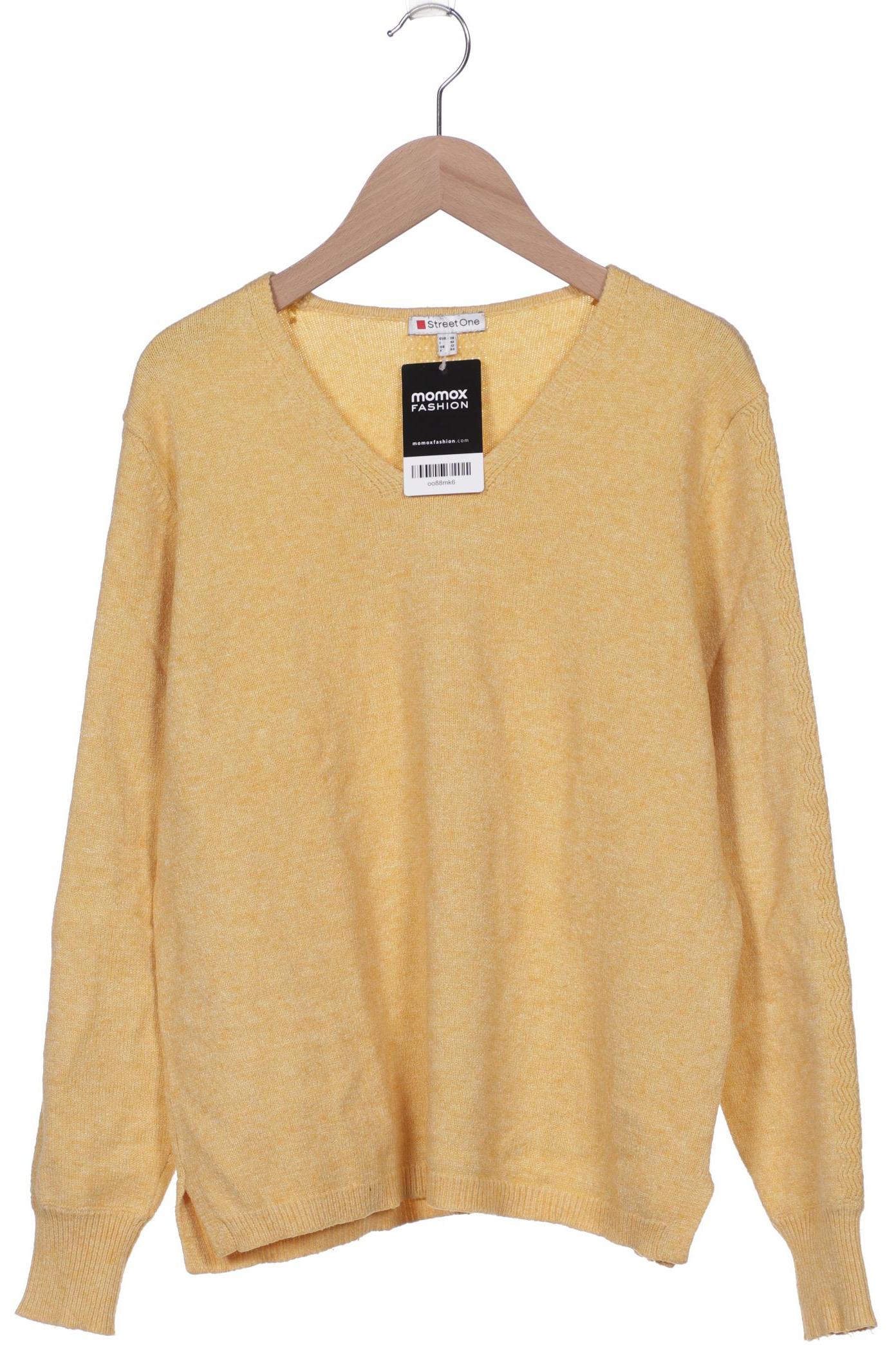 

Street One Damen Pullover, gelb, Gr. 38