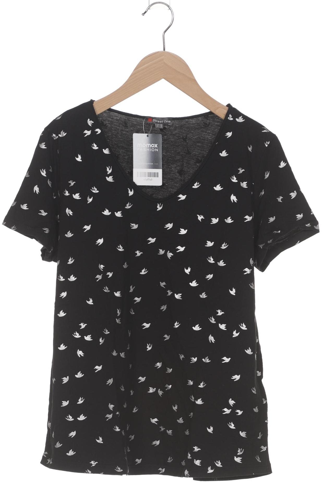 

Street One Damen T-Shirt, schwarz, Gr. 40