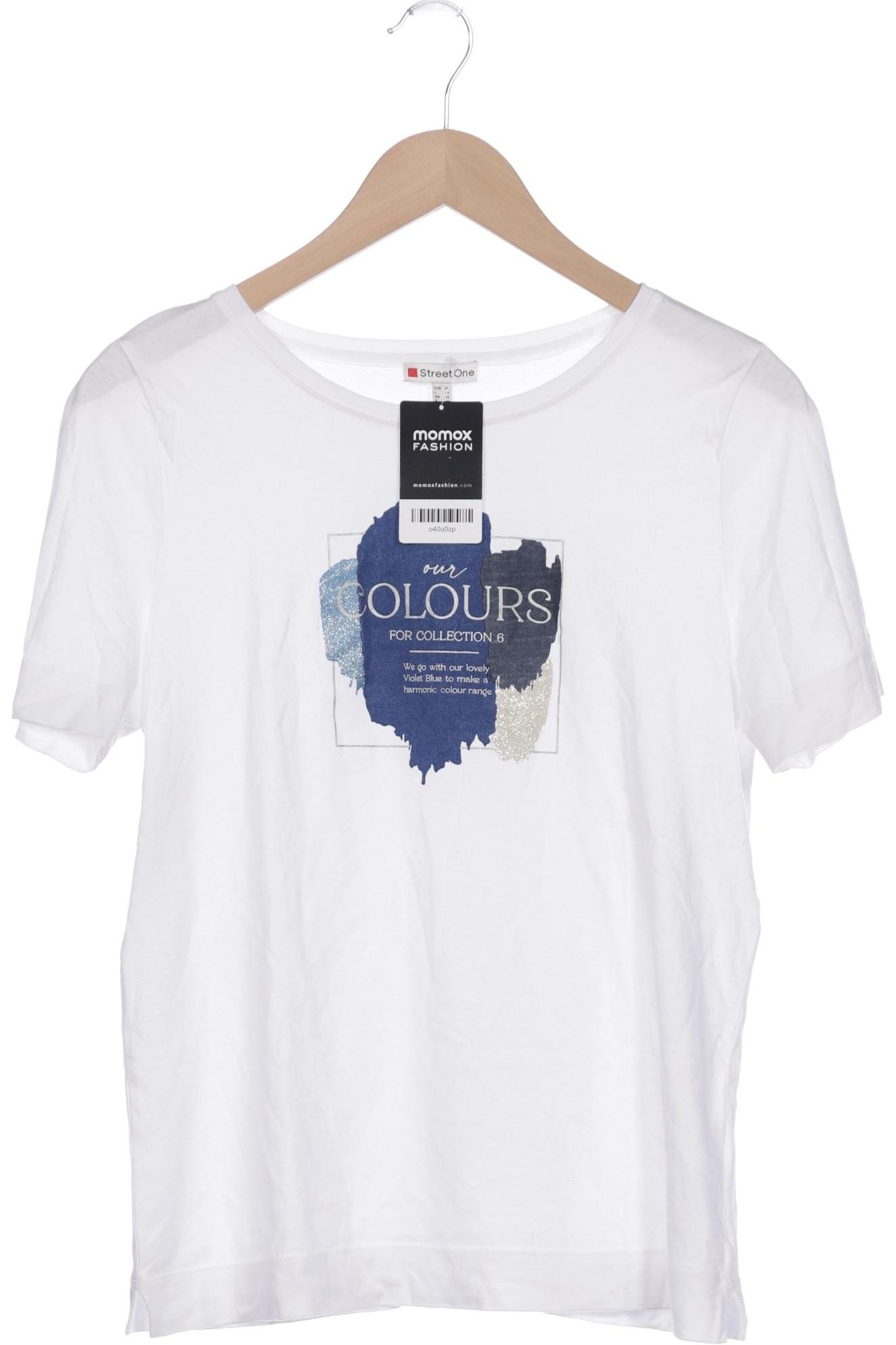 

Street One Damen T-Shirt, weiß, Gr. 38