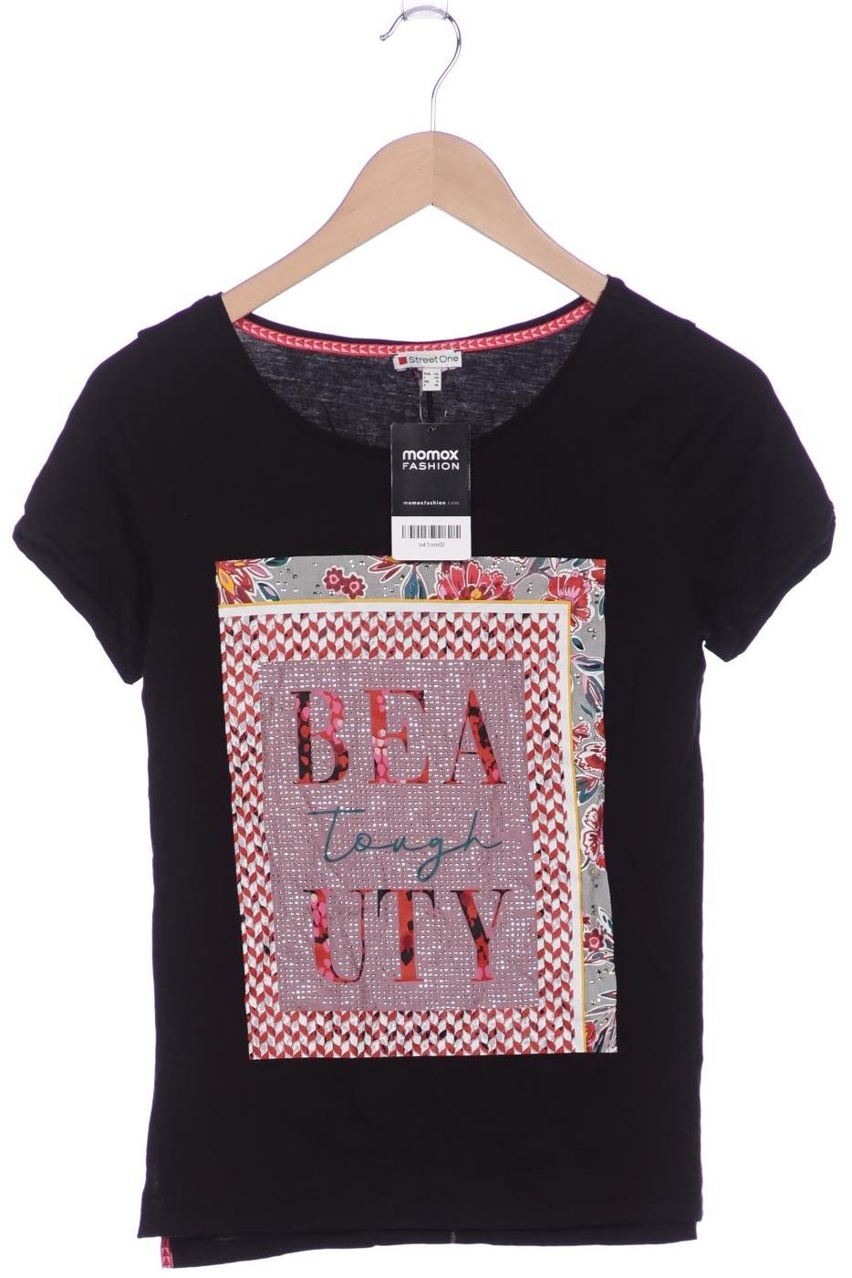 

Street One Damen T-Shirt, schwarz, Gr. 34