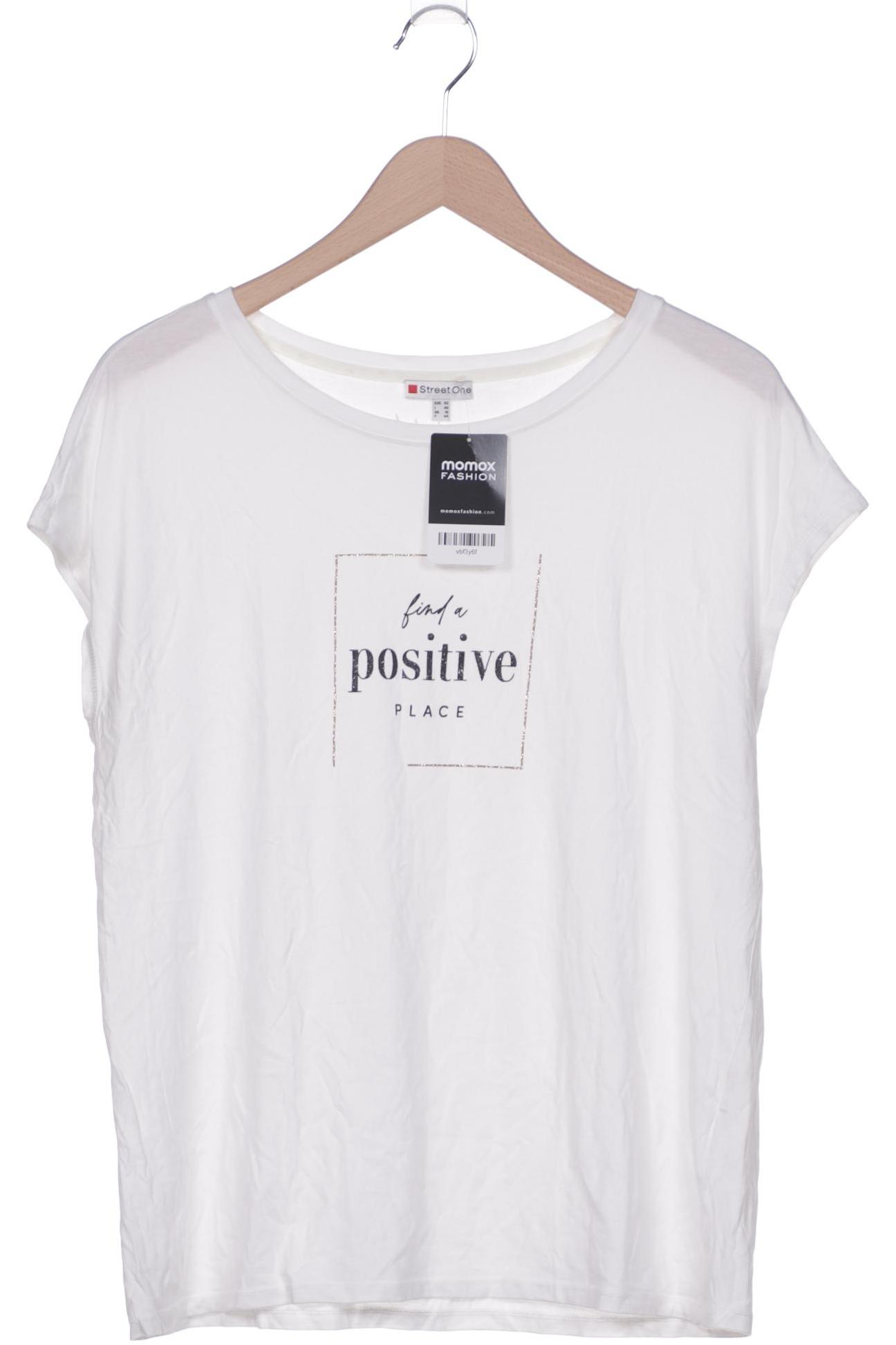 

Street One Damen T-Shirt, weiß, Gr. 42