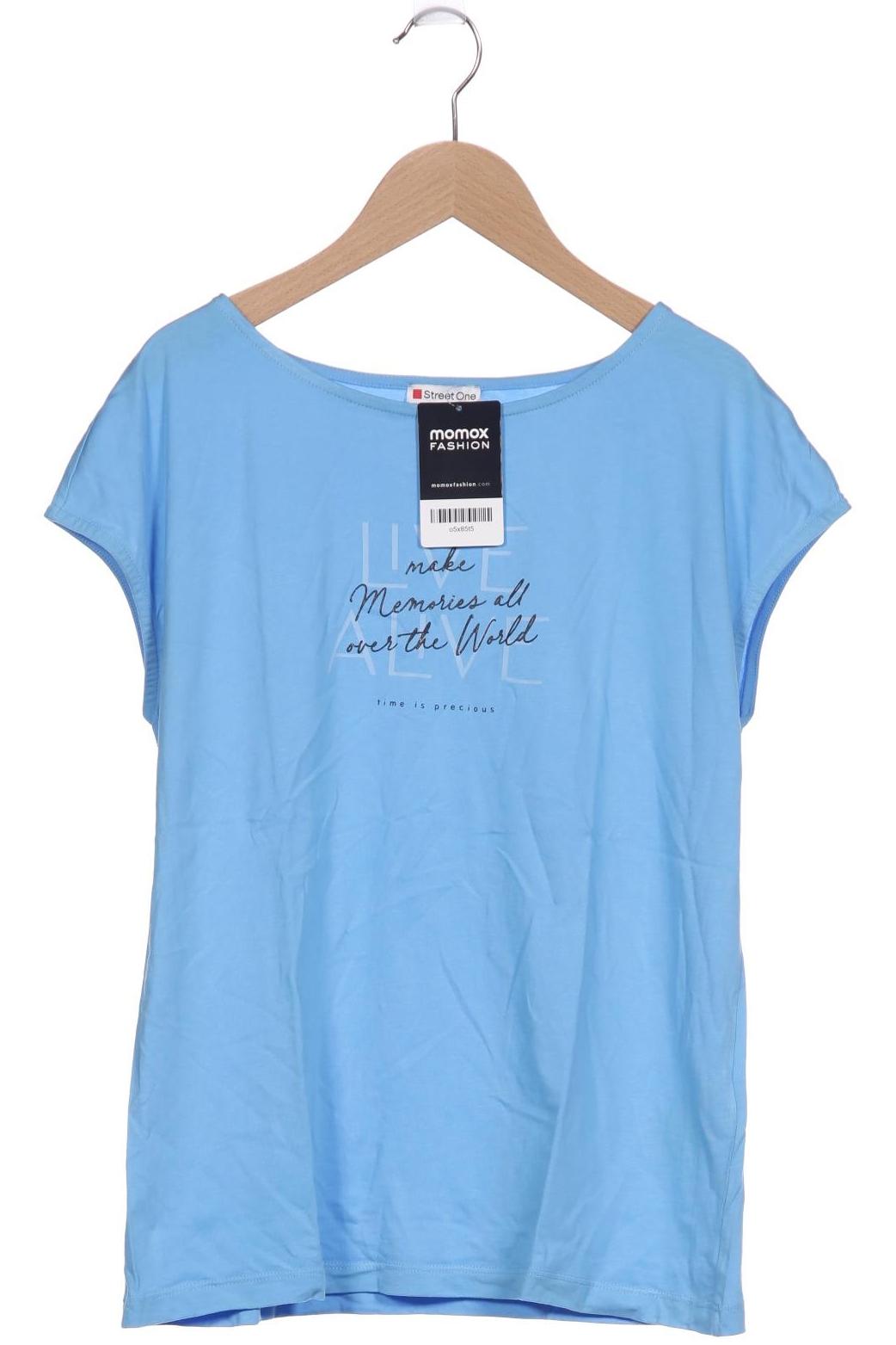 

Street One Damen T-Shirt, blau, Gr. 36