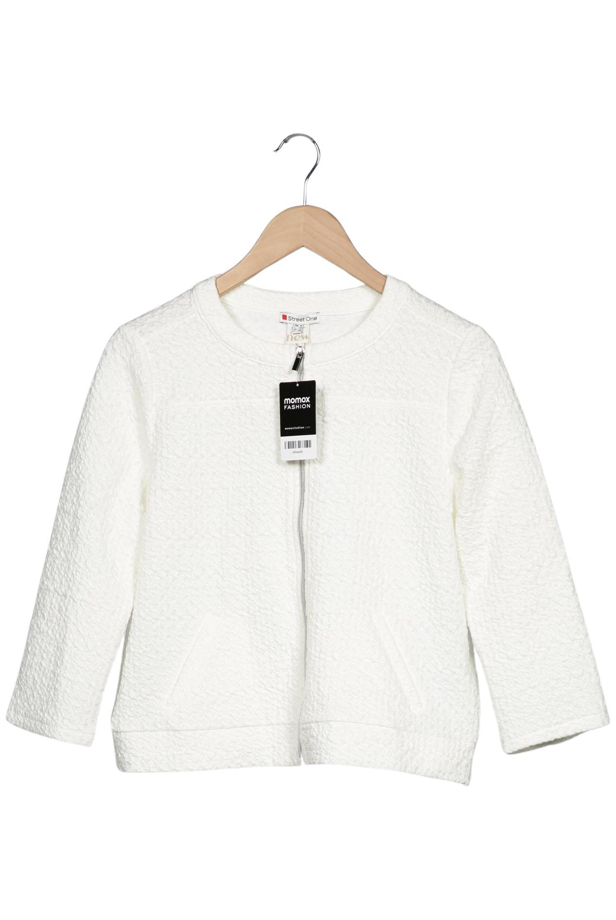 

Street One Damen Strickjacke, weiß, Gr. 36