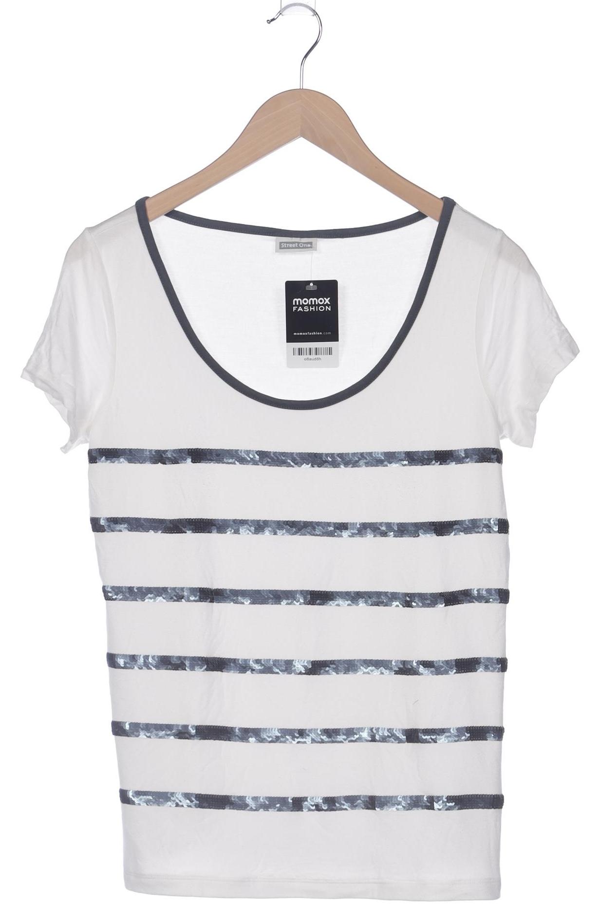 

Street One Damen T-Shirt, weiß, Gr. 40