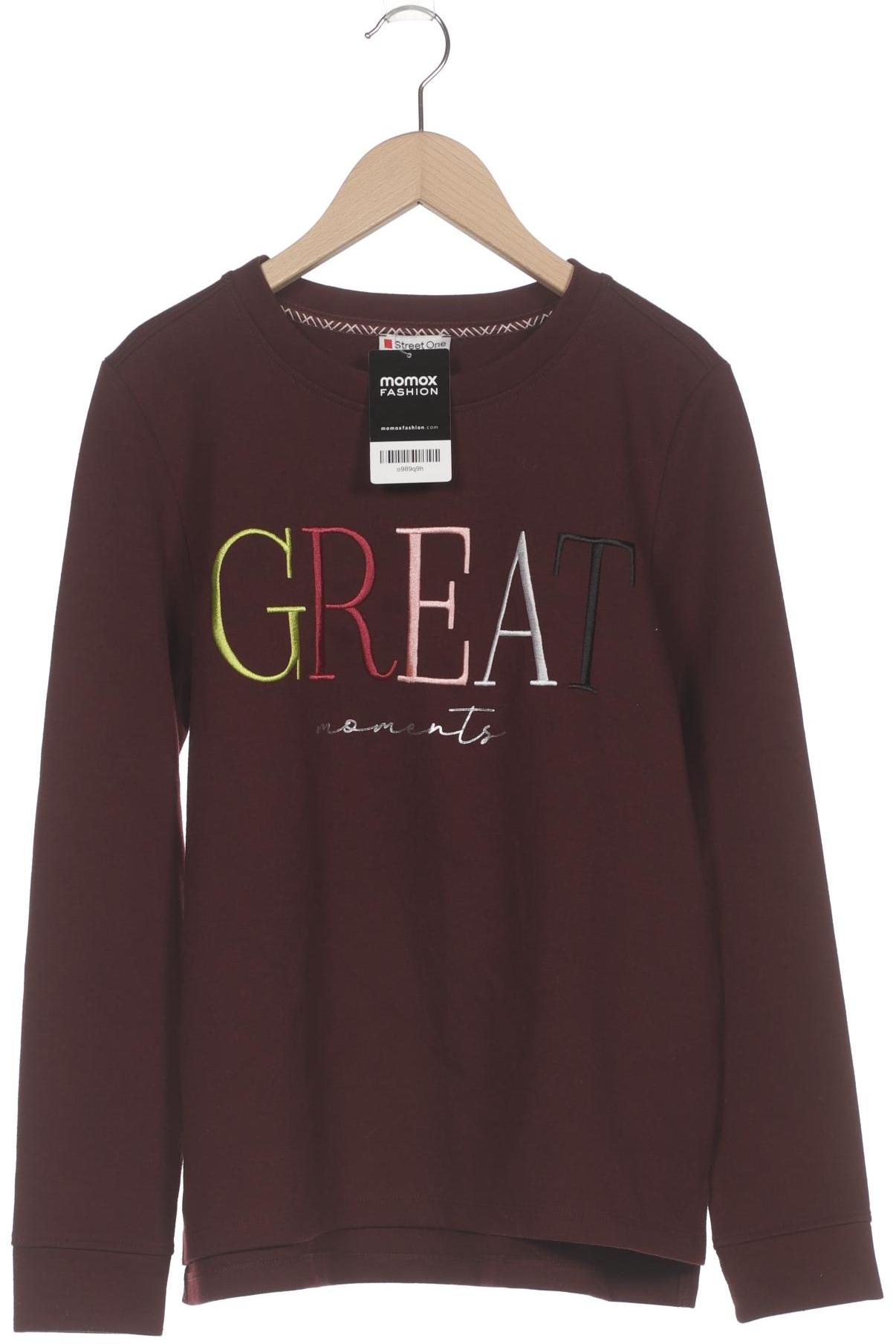 

Street One Damen Sweatshirt, bordeaux, Gr. 36