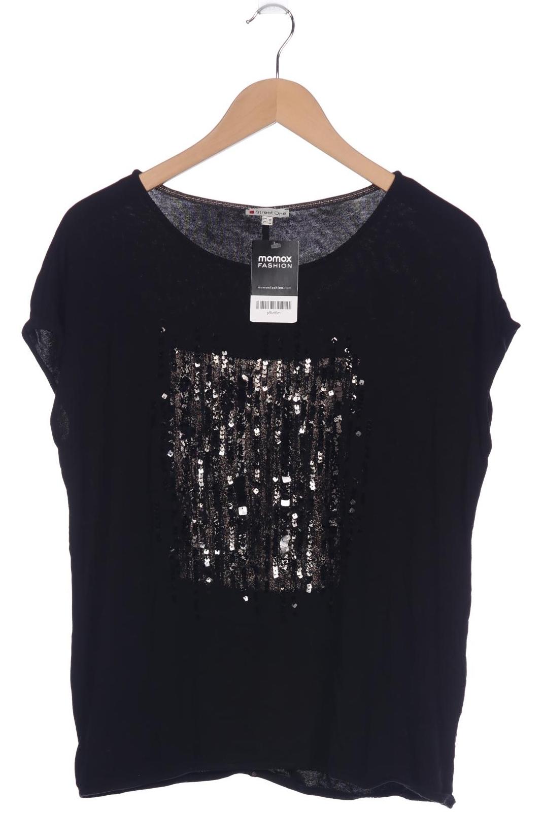 

Street One Damen T-Shirt, schwarz, Gr. 40