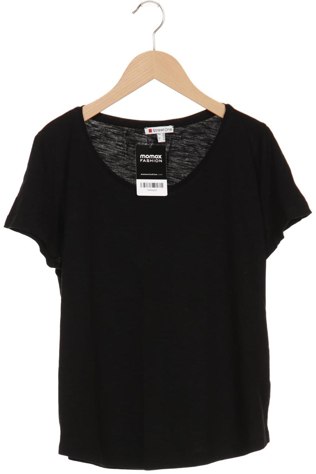 

Street One Damen T-Shirt, schwarz, Gr. 40