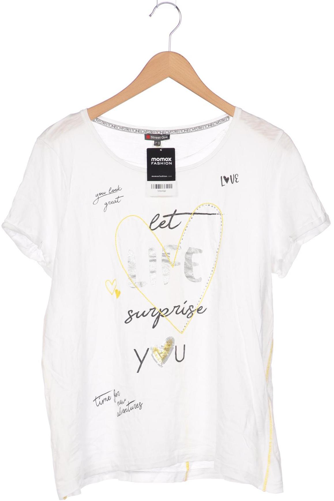 

Street One Damen T-Shirt, weiß, Gr. 44