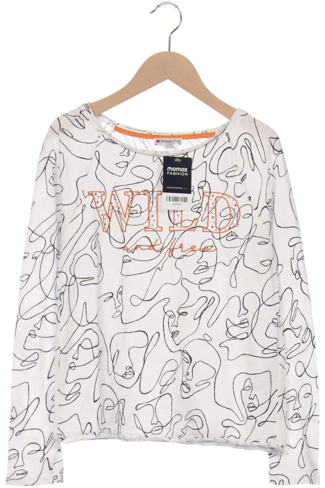 

Street One Damen Langarmshirt, weiß, Gr. 34