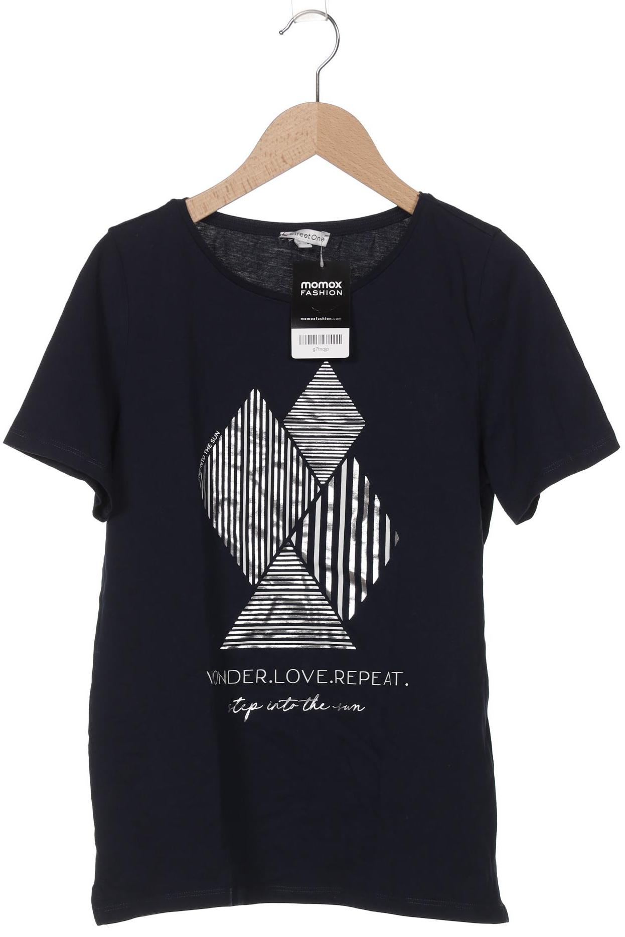 

Street One Damen T-Shirt, marineblau, Gr. 34