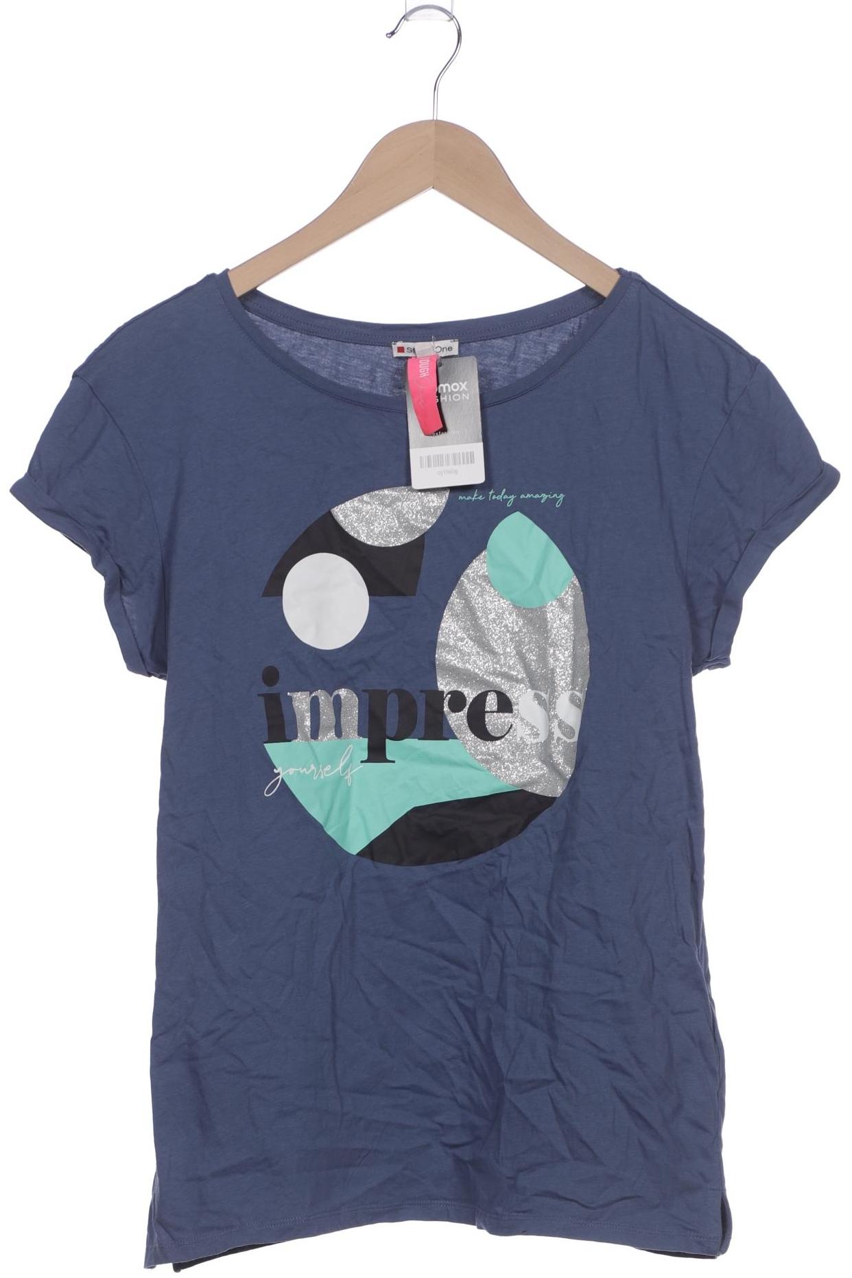 

Street One Damen T-Shirt, blau, Gr. 42