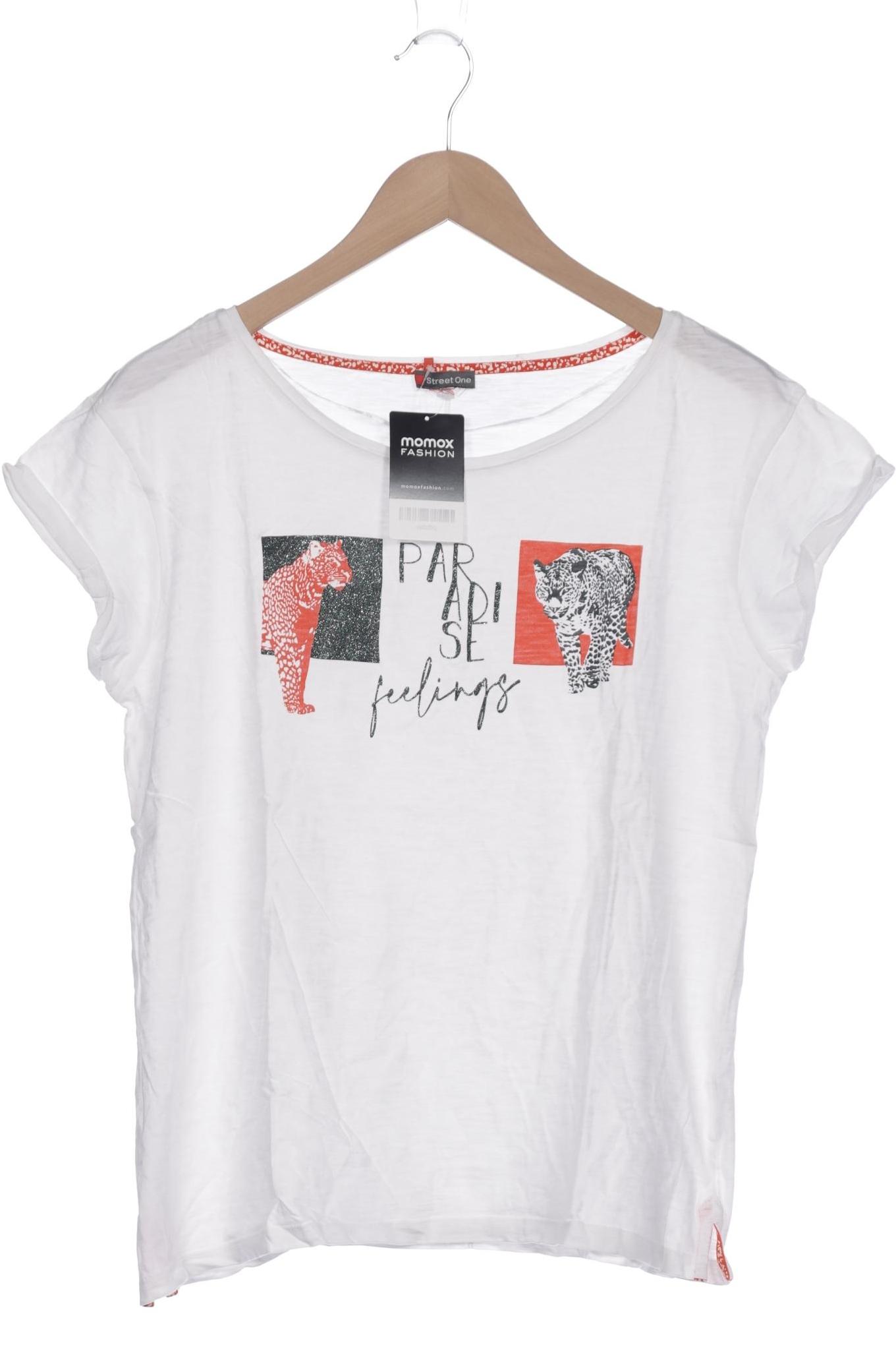 

Street One Damen T-Shirt, weiß, Gr. 44