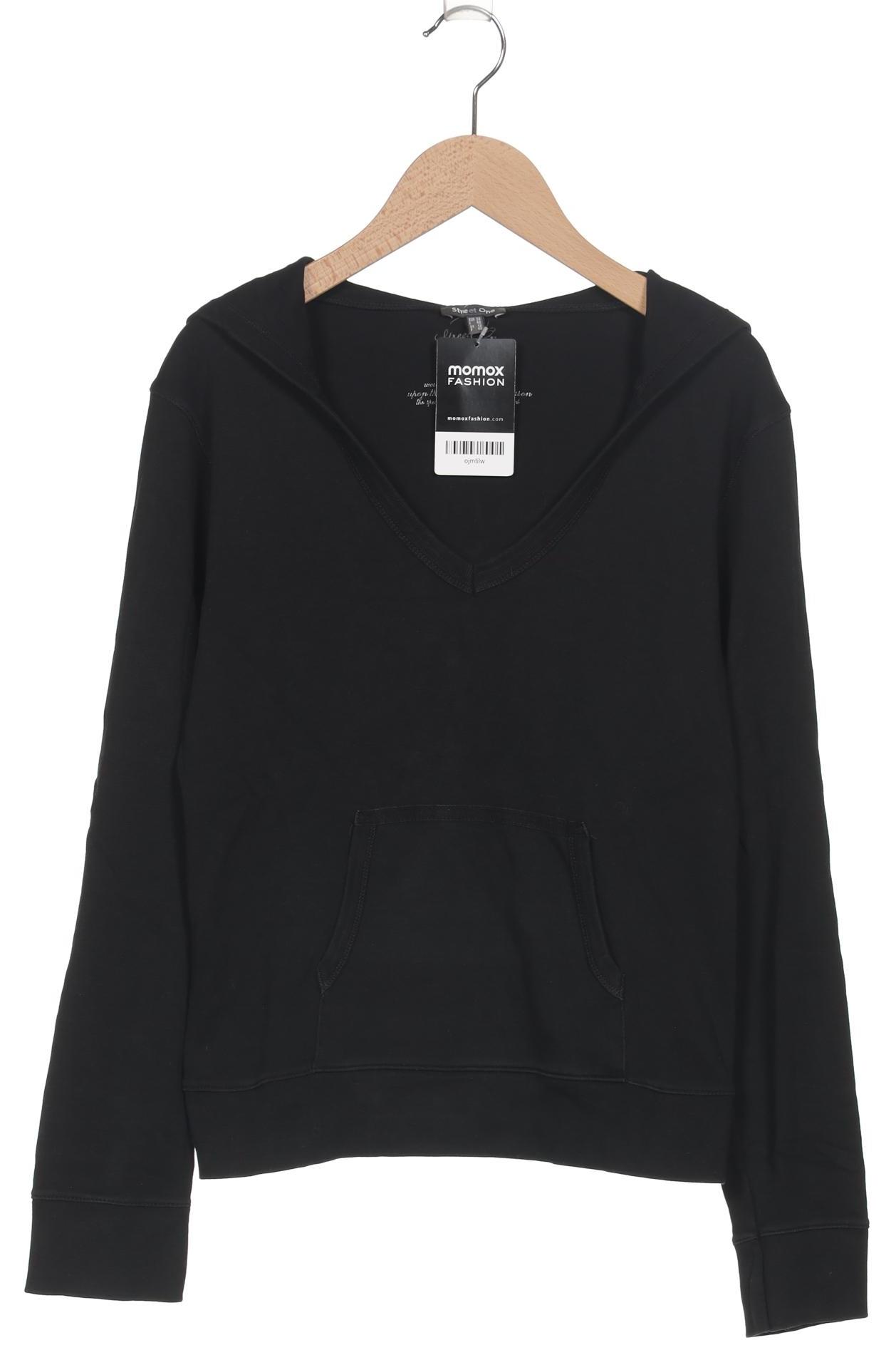 

Street One Damen Kapuzenpullover, schwarz, Gr. 38