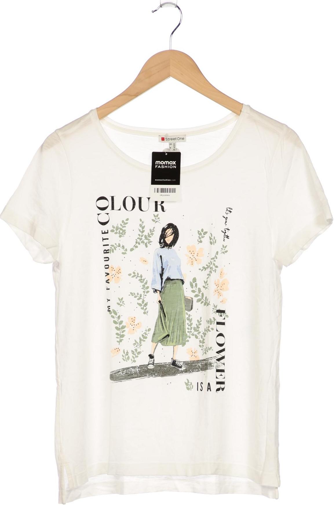 

Street One Damen T-Shirt, weiß, Gr. 44