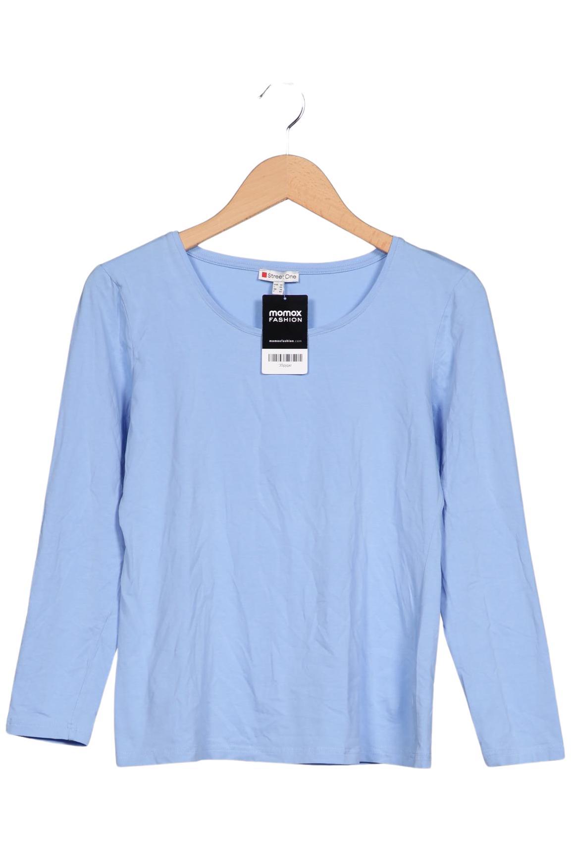 

Street One Damen Langarmshirt, hellblau, Gr. 40