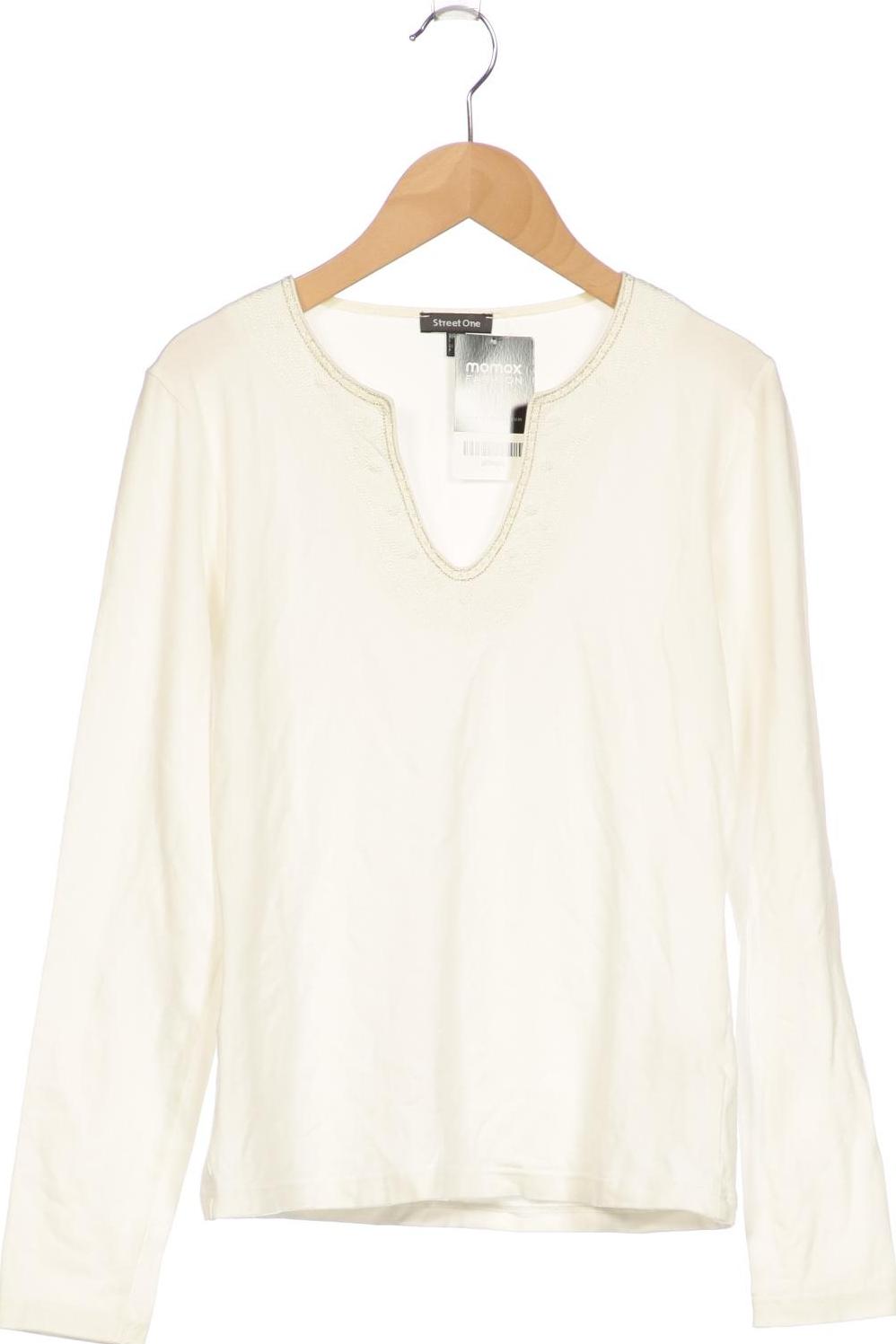 

Street One Damen Langarmshirt, weiß, Gr. 38