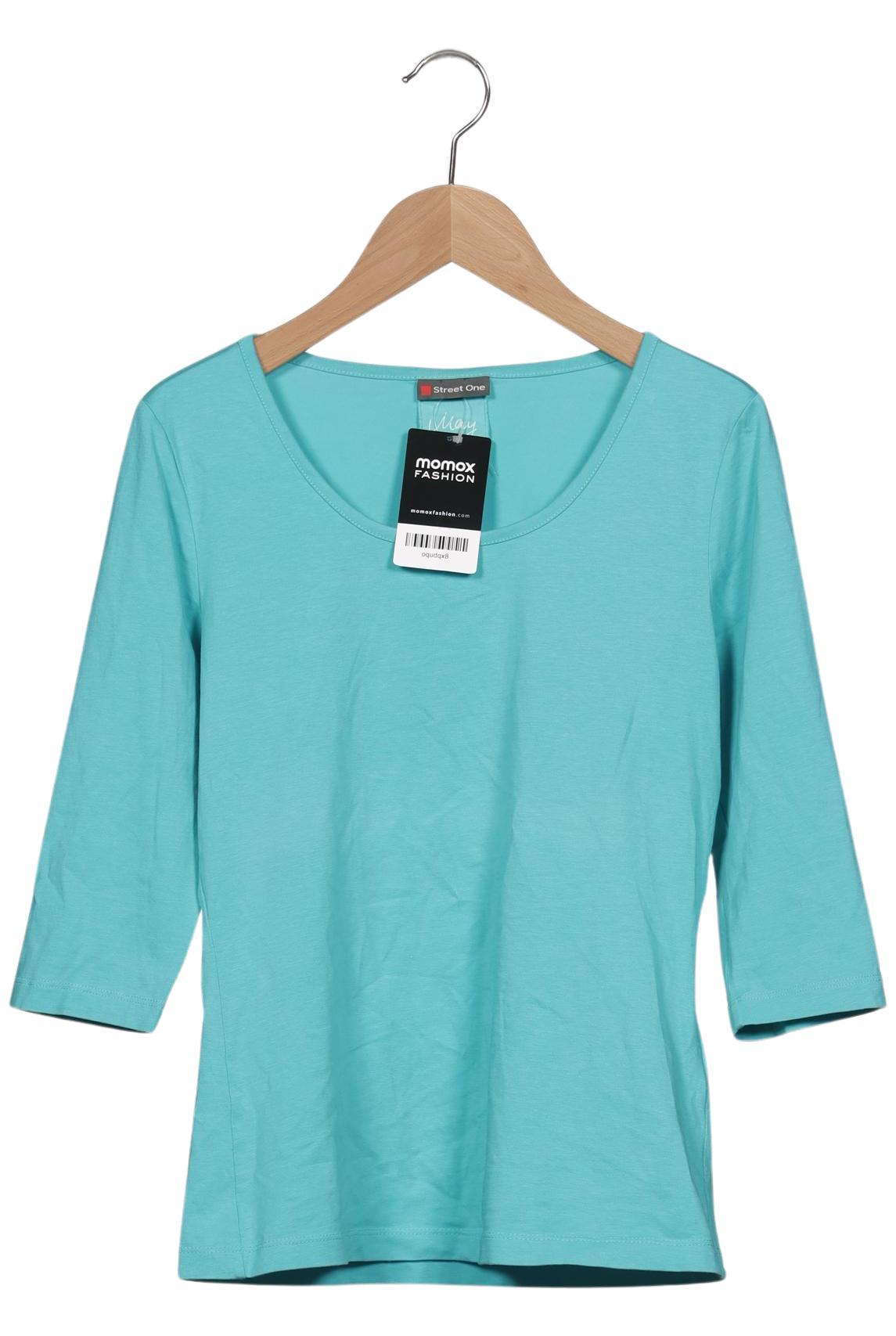 

Street One Damen Langarmshirt, türkis, Gr. 36