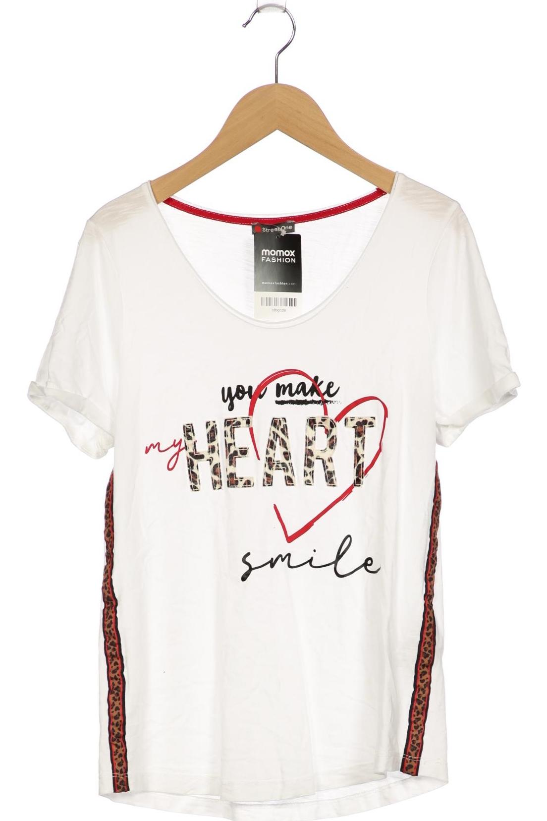 

Street One Damen T-Shirt, weiß, Gr. 36
