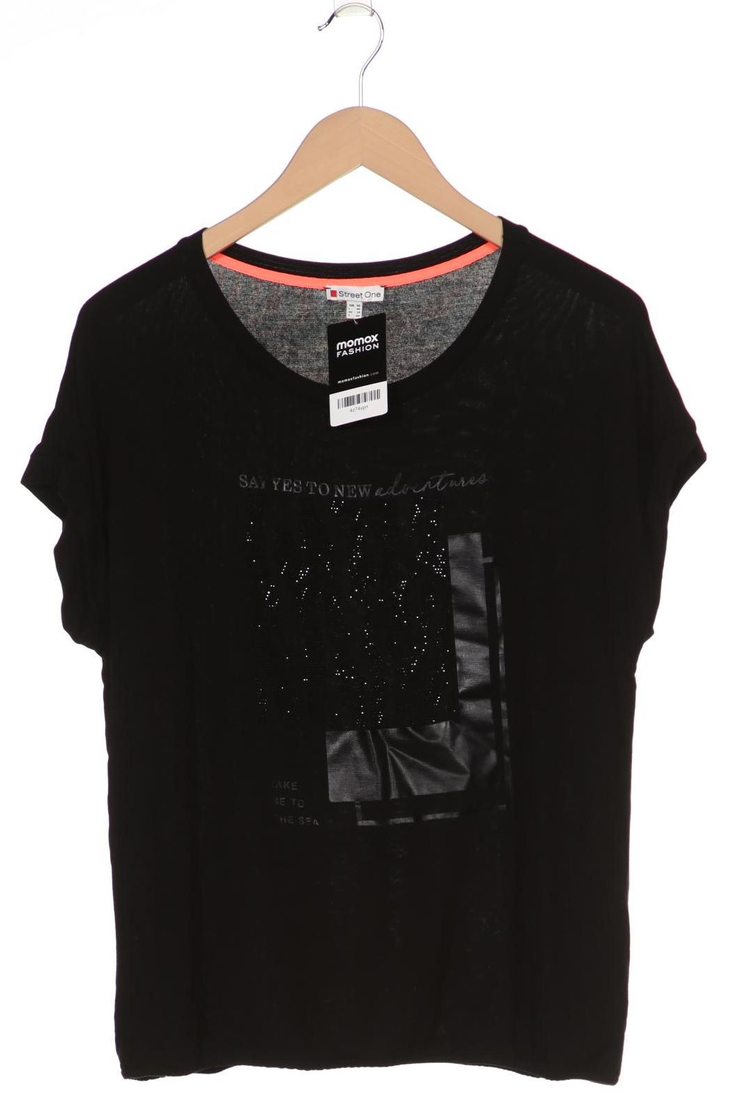 

Street One Damen T-Shirt, schwarz, Gr. 40