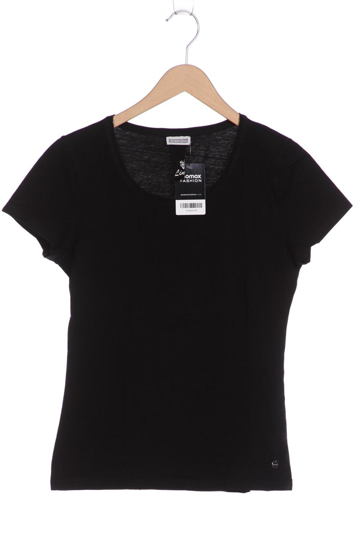 

Street One Damen T-Shirt, schwarz, Gr. 40