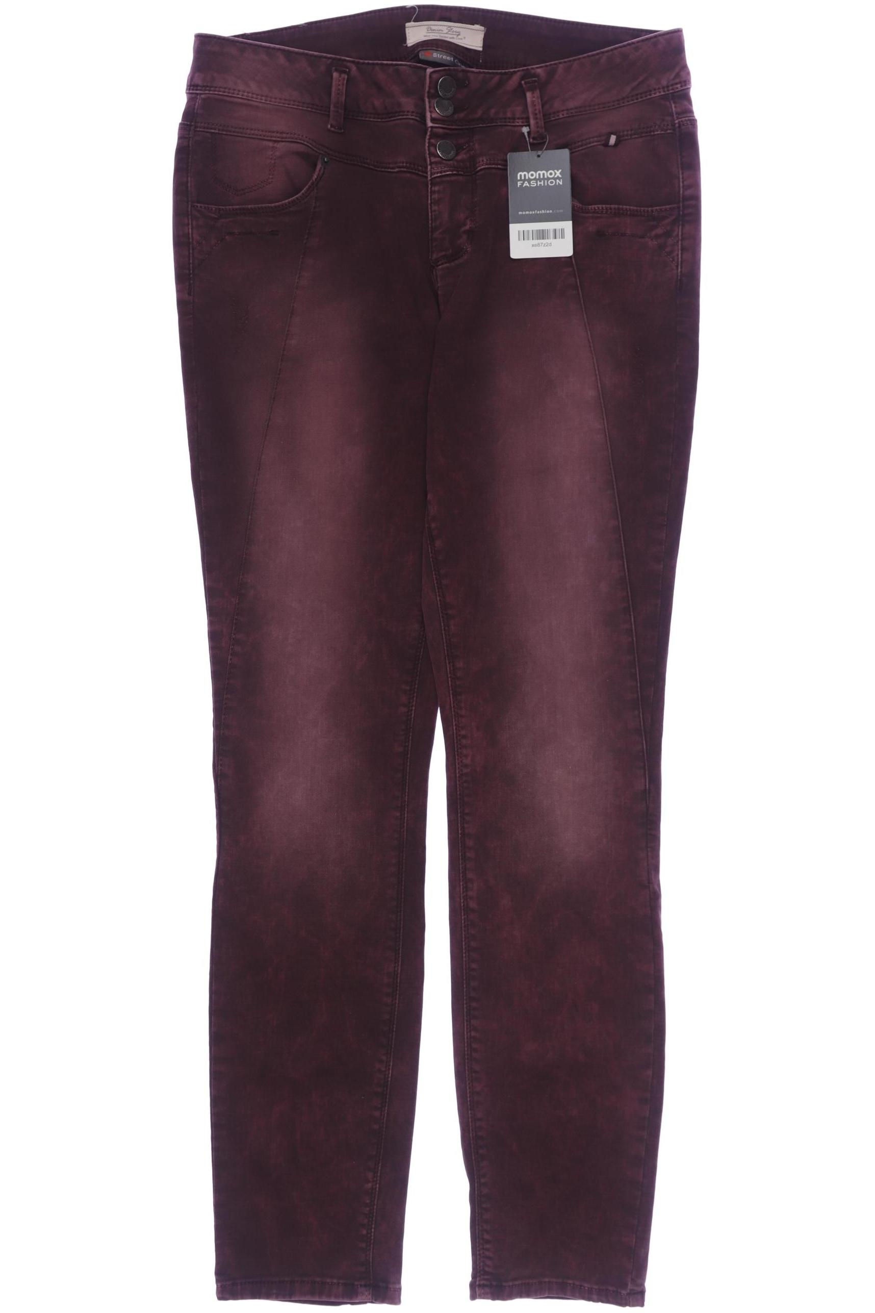 

Street One Damen Jeans, bordeaux, Gr. 30