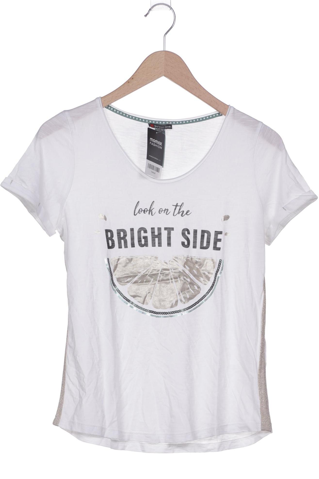 

Street One Damen T-Shirt, weiß, Gr. 36
