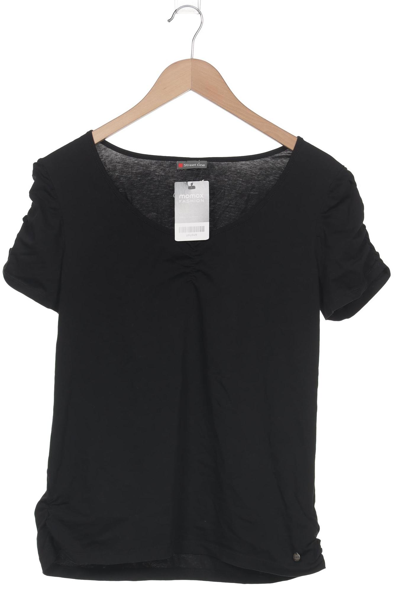 

Street One Damen T-Shirt, schwarz, Gr. 42