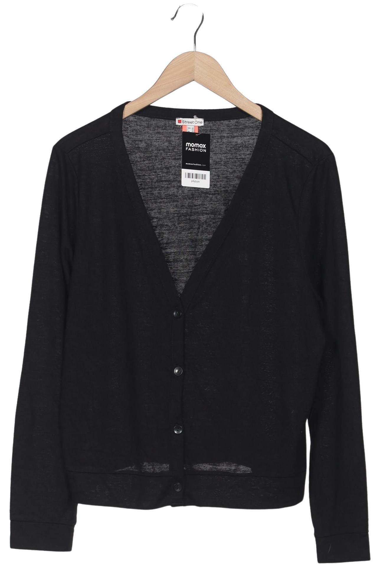 

Street One Damen Strickjacke, schwarz, Gr. 46