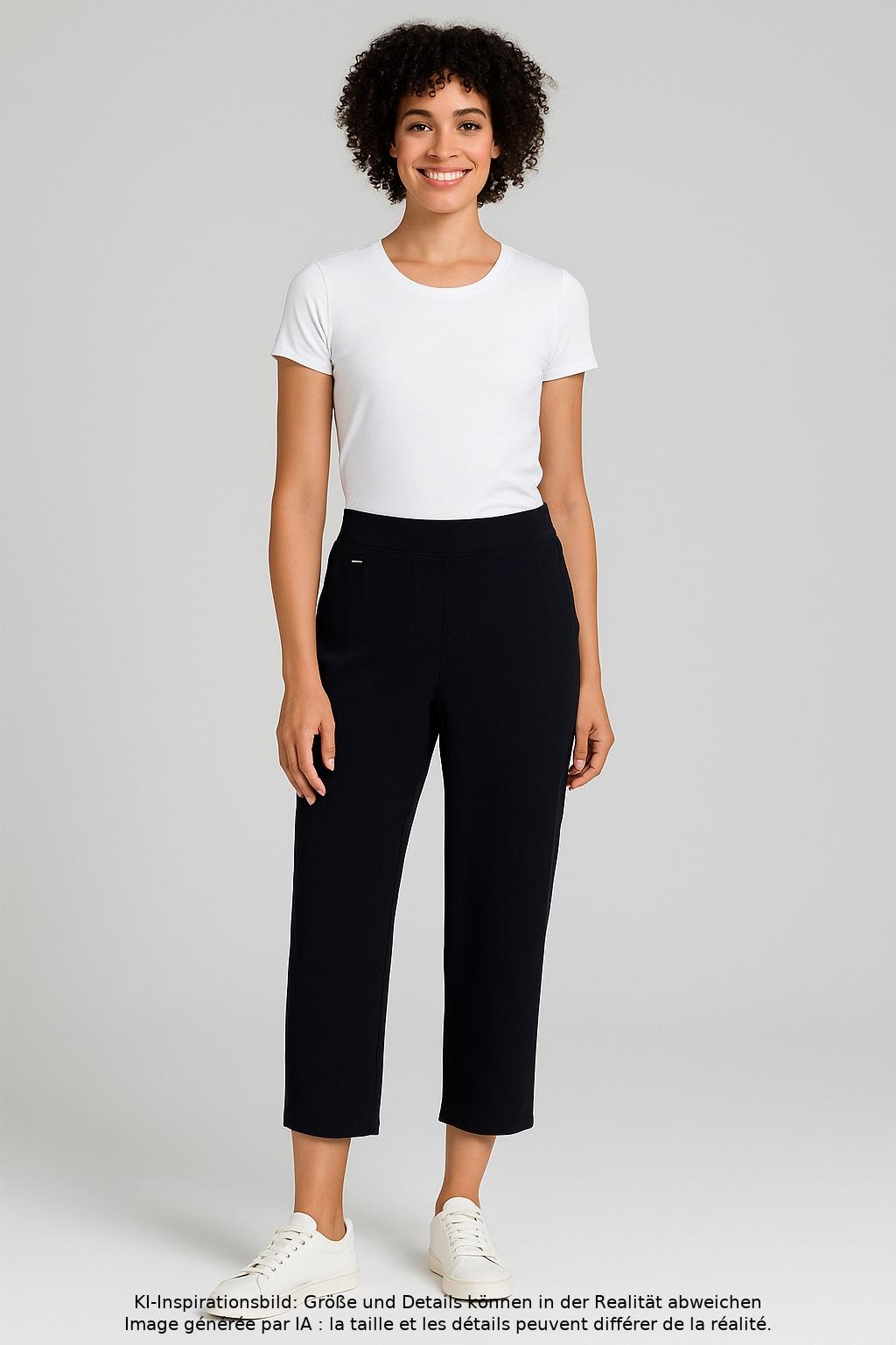 

Street One Damen Stoffhose, marineblau, Gr. 36