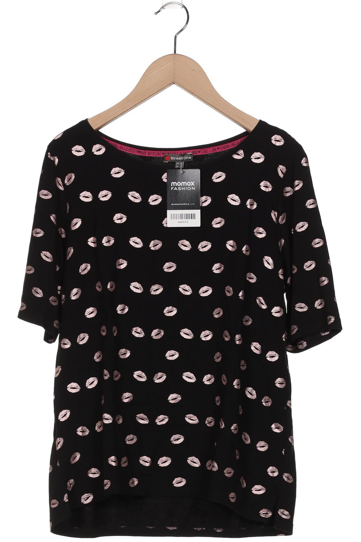 

Street One Damen T-Shirt, schwarz, Gr. 38