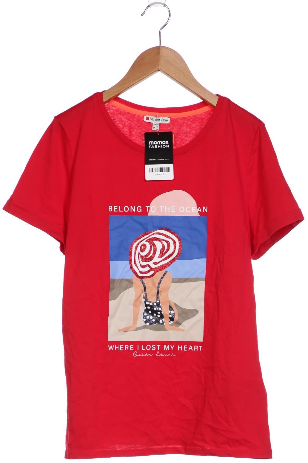 

Street One Damen T-Shirt, rot, Gr. 38
