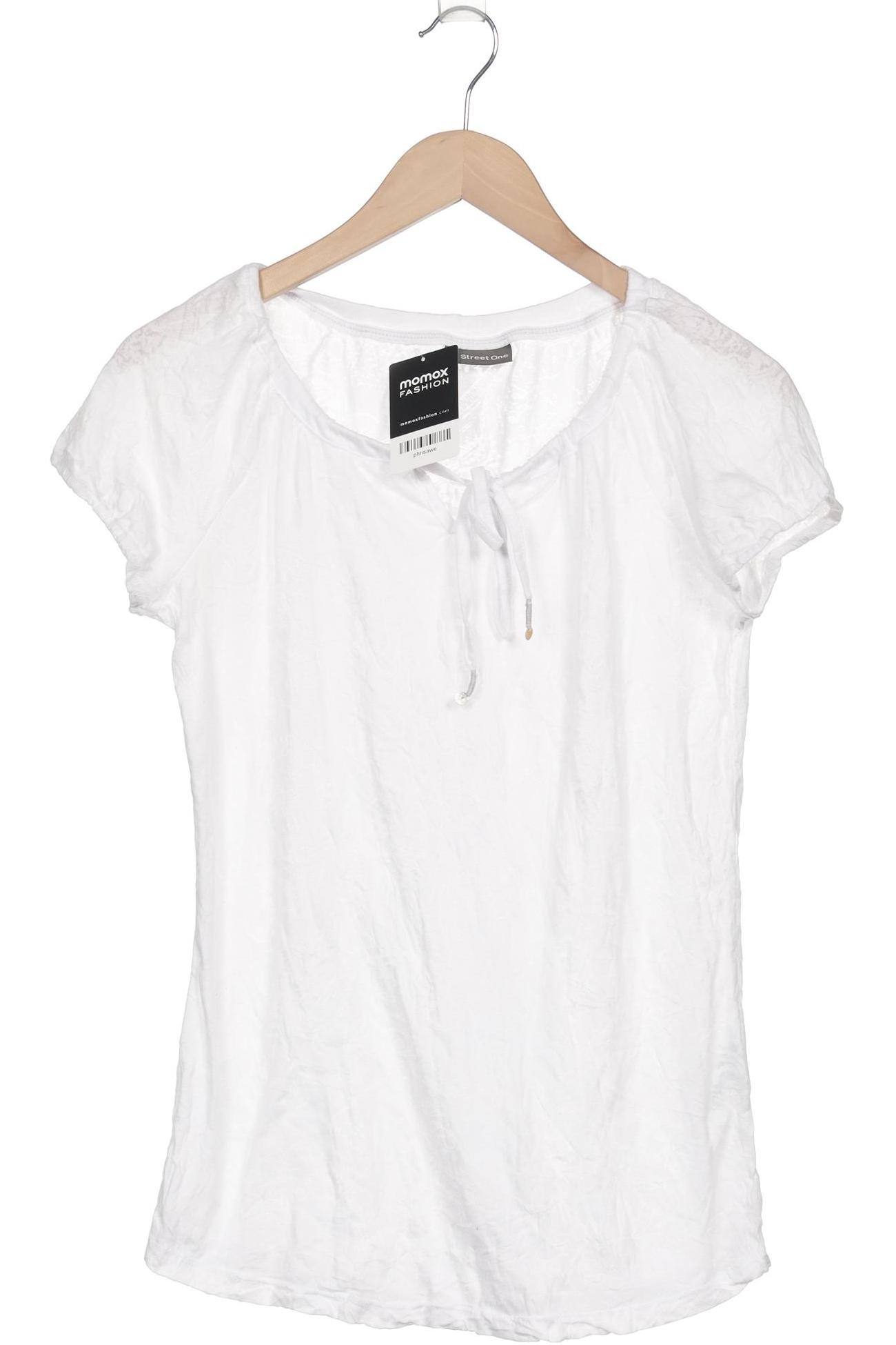 

Street One Damen T-Shirt, weiß, Gr. 38