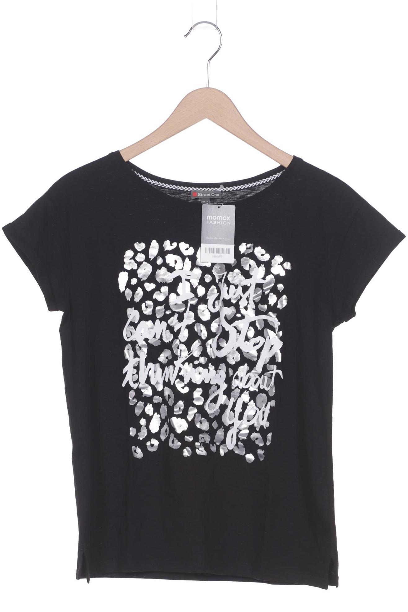 

Street One Damen T-Shirt, schwarz, Gr. 38