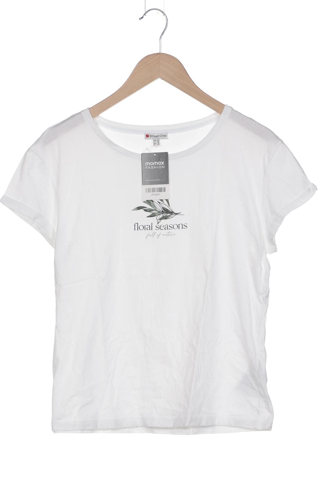 

Street One Damen T-Shirt, weiß, Gr. 38